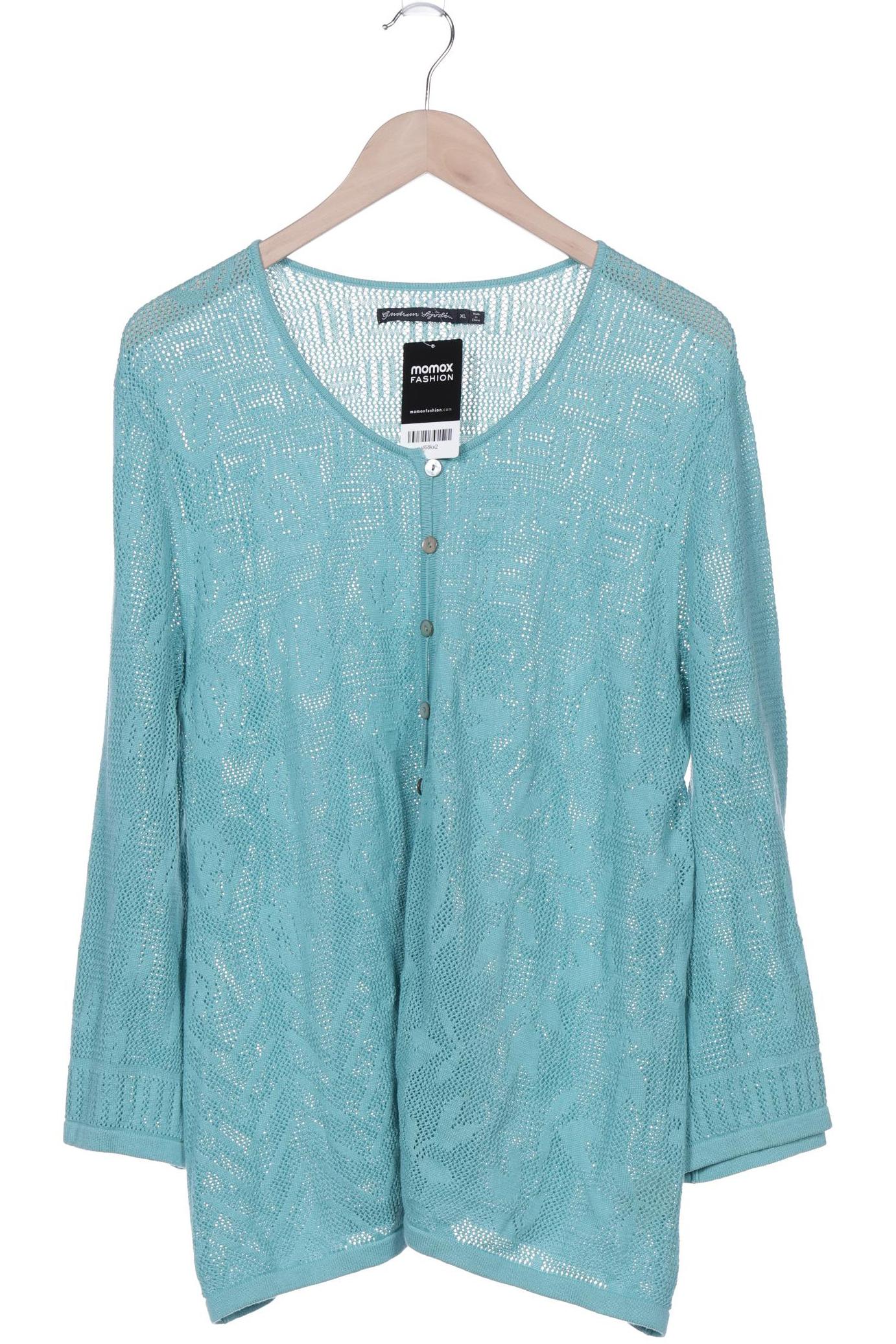 

Gudrun Sjödén Damen Strickjacke, türkis, Gr. 44