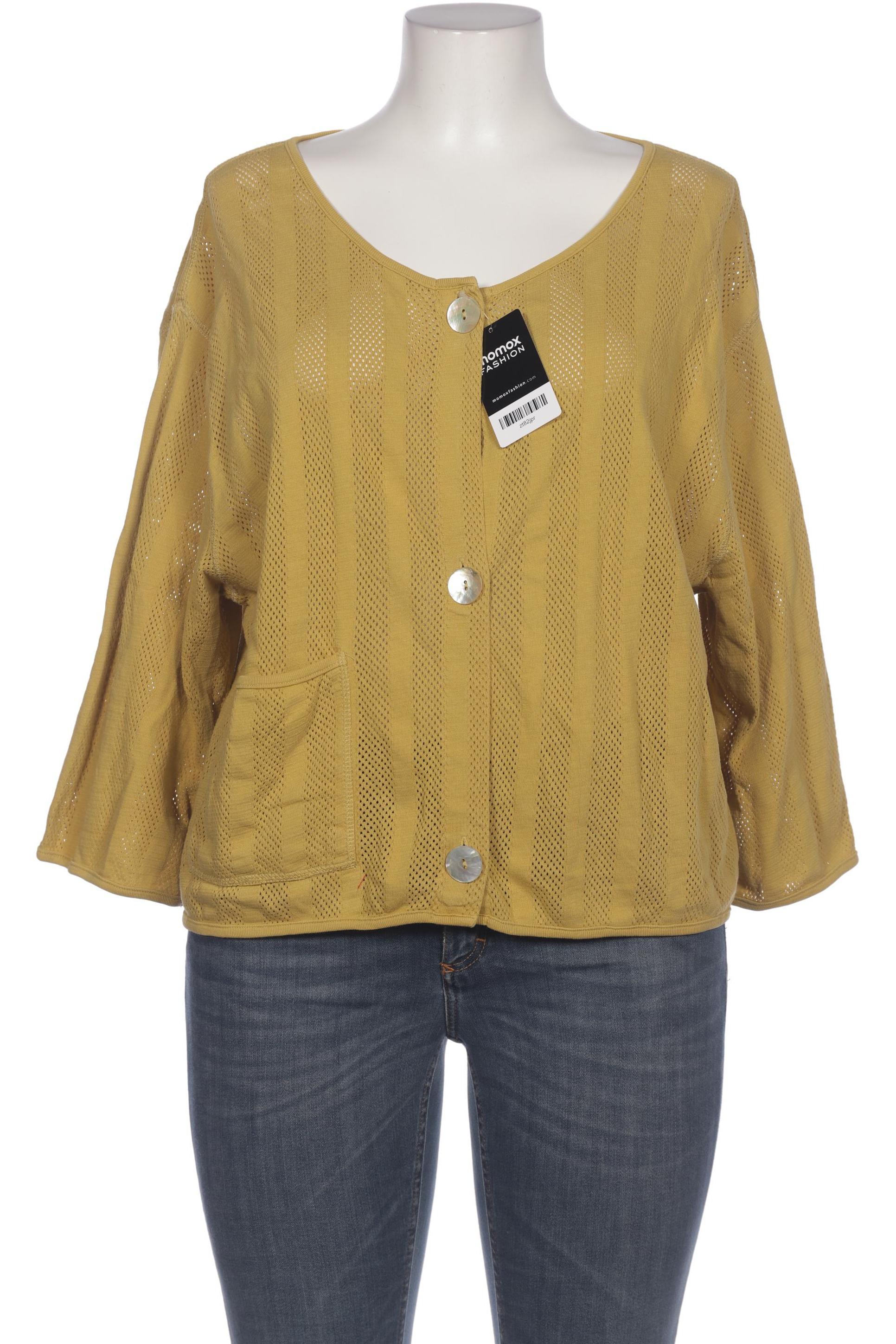 

Gudrun Sjödén Damen Strickjacke, gelb, Gr. 46