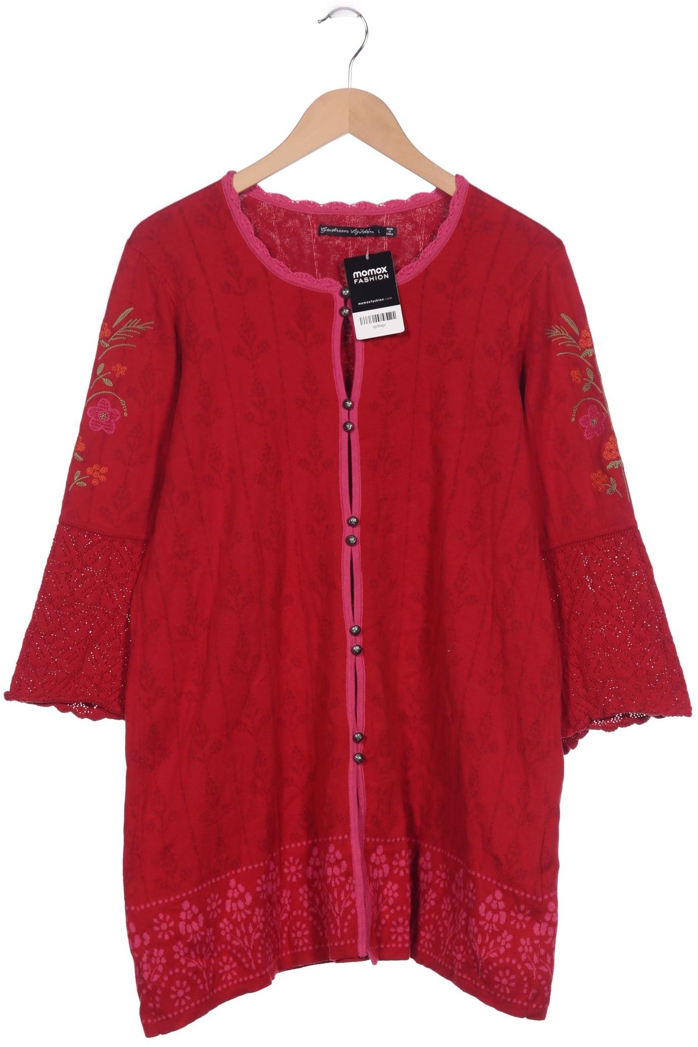 

Gudrun Sjödén Damen Strickjacke, rot, Gr. 42