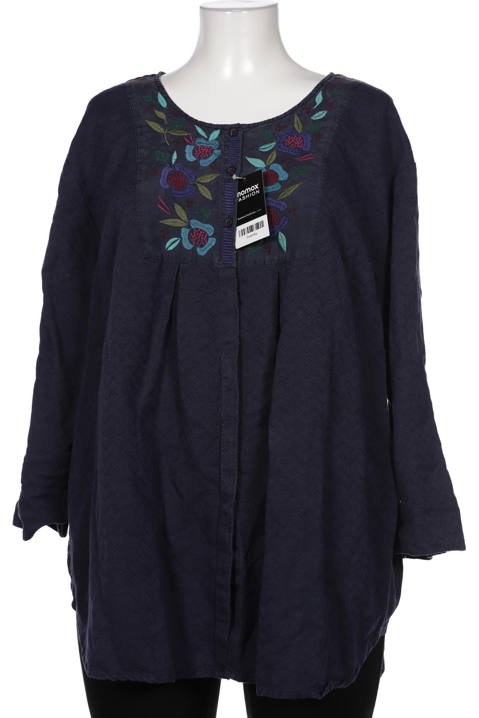 

Gudrun Sjödén Damen Bluse, marineblau, Gr. 46