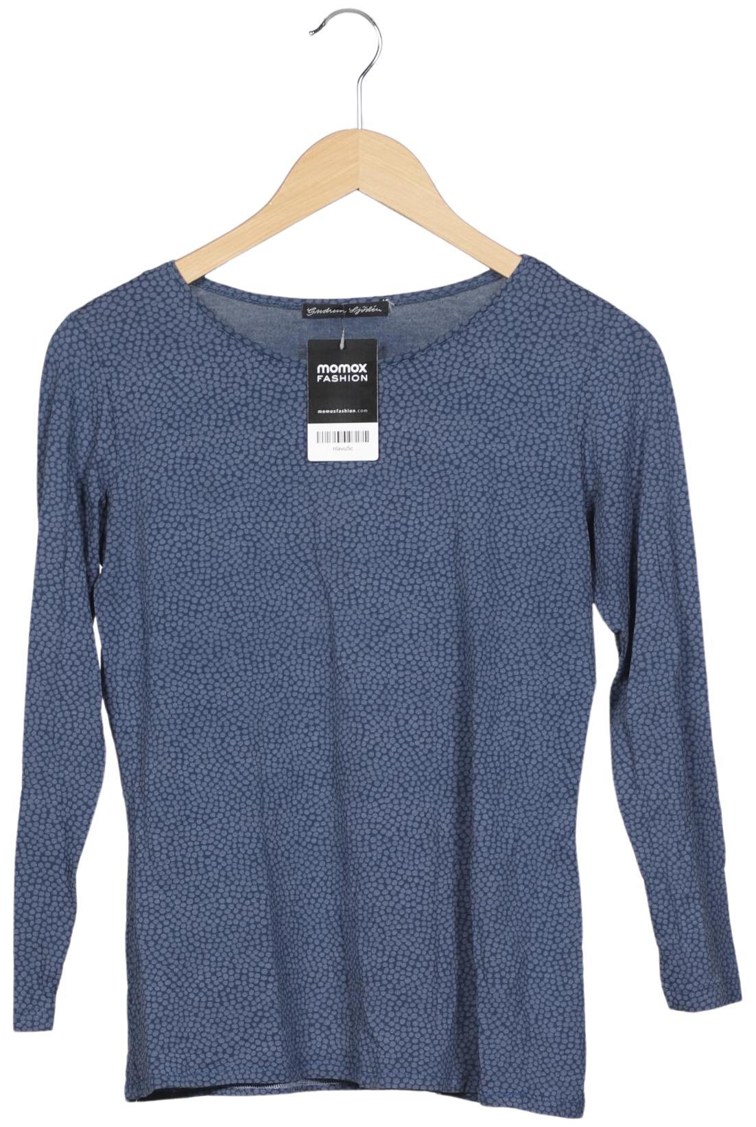

Gudrun Sjödén Damen Langarmshirt, blau, Gr. 38