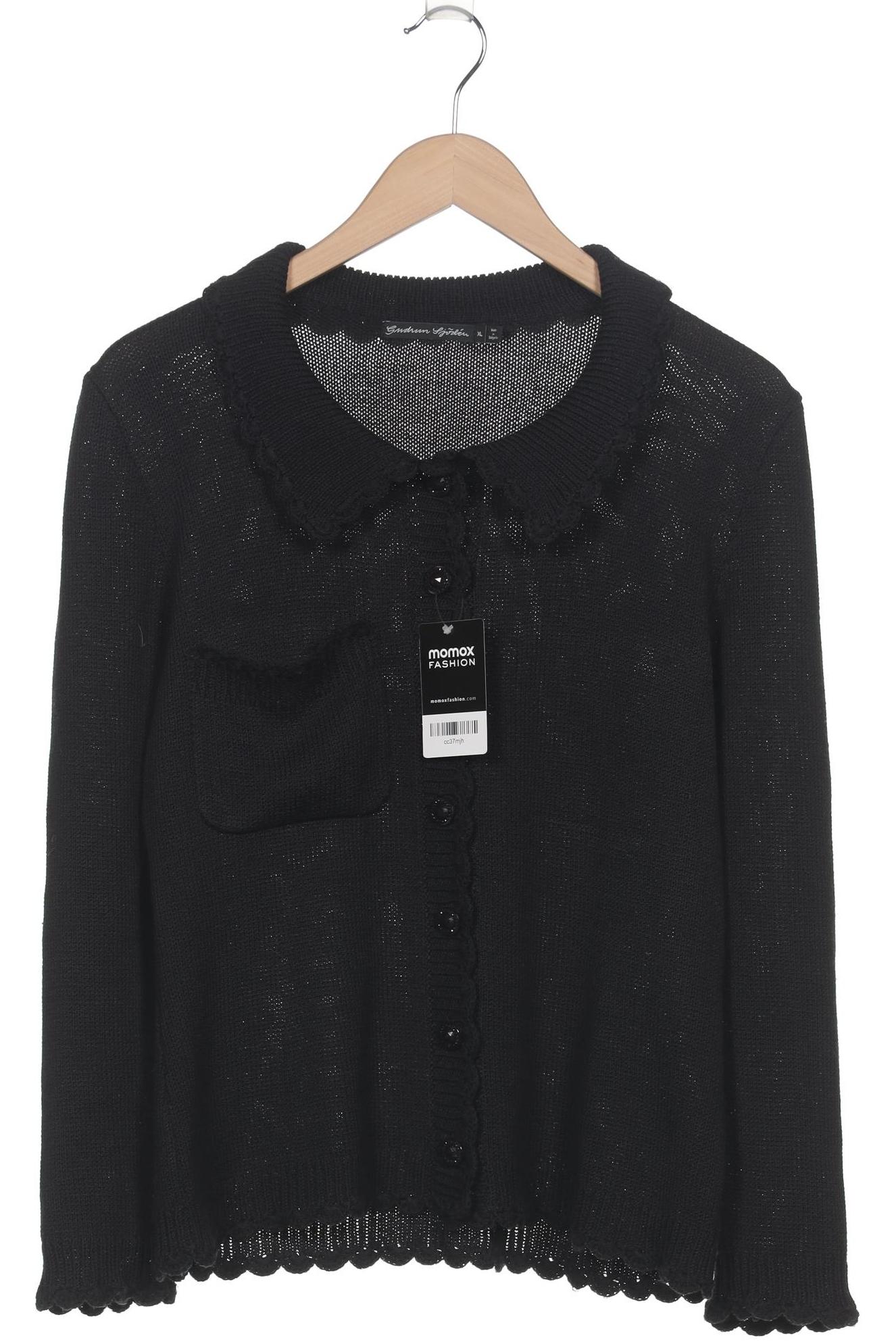 

Gudrun Sjödén Damen Strickjacke, schwarz, Gr. 44