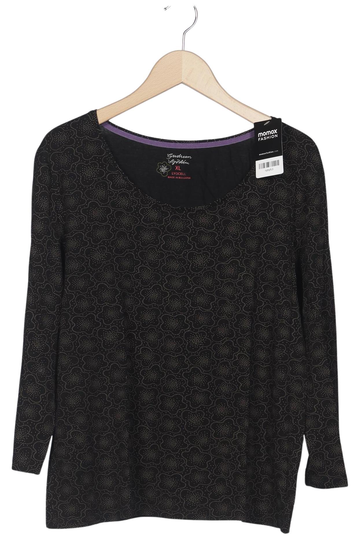 

Gudrun Sjödén Damen Langarmshirt, schwarz, Gr. 44