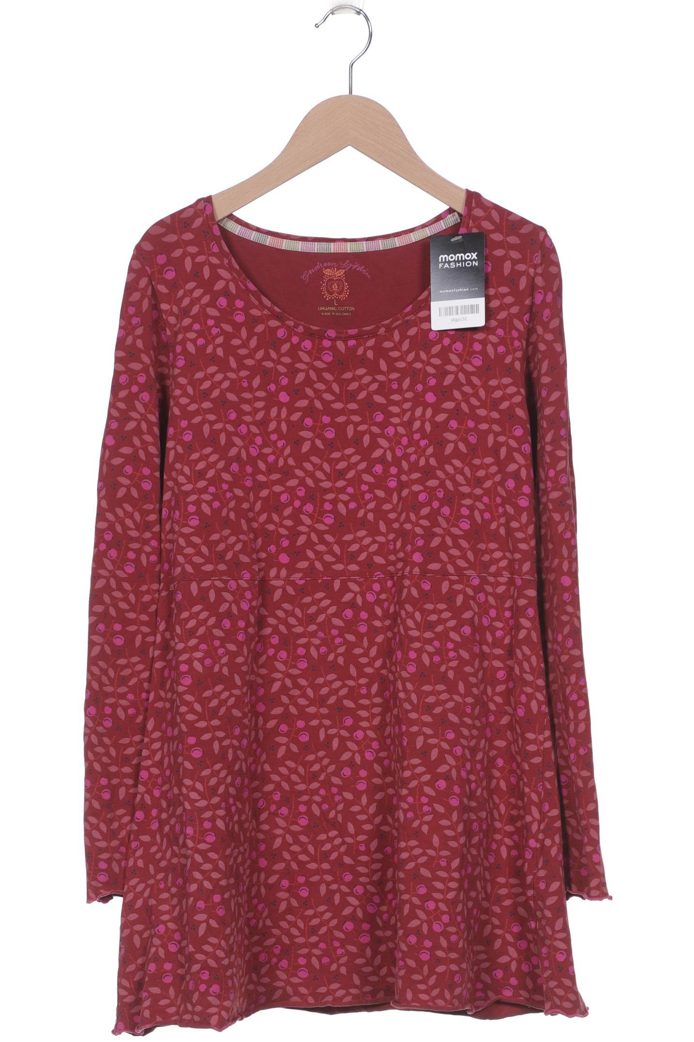 

Gudrun Sjödén Damen Langarmshirt, bordeaux, Gr. 42