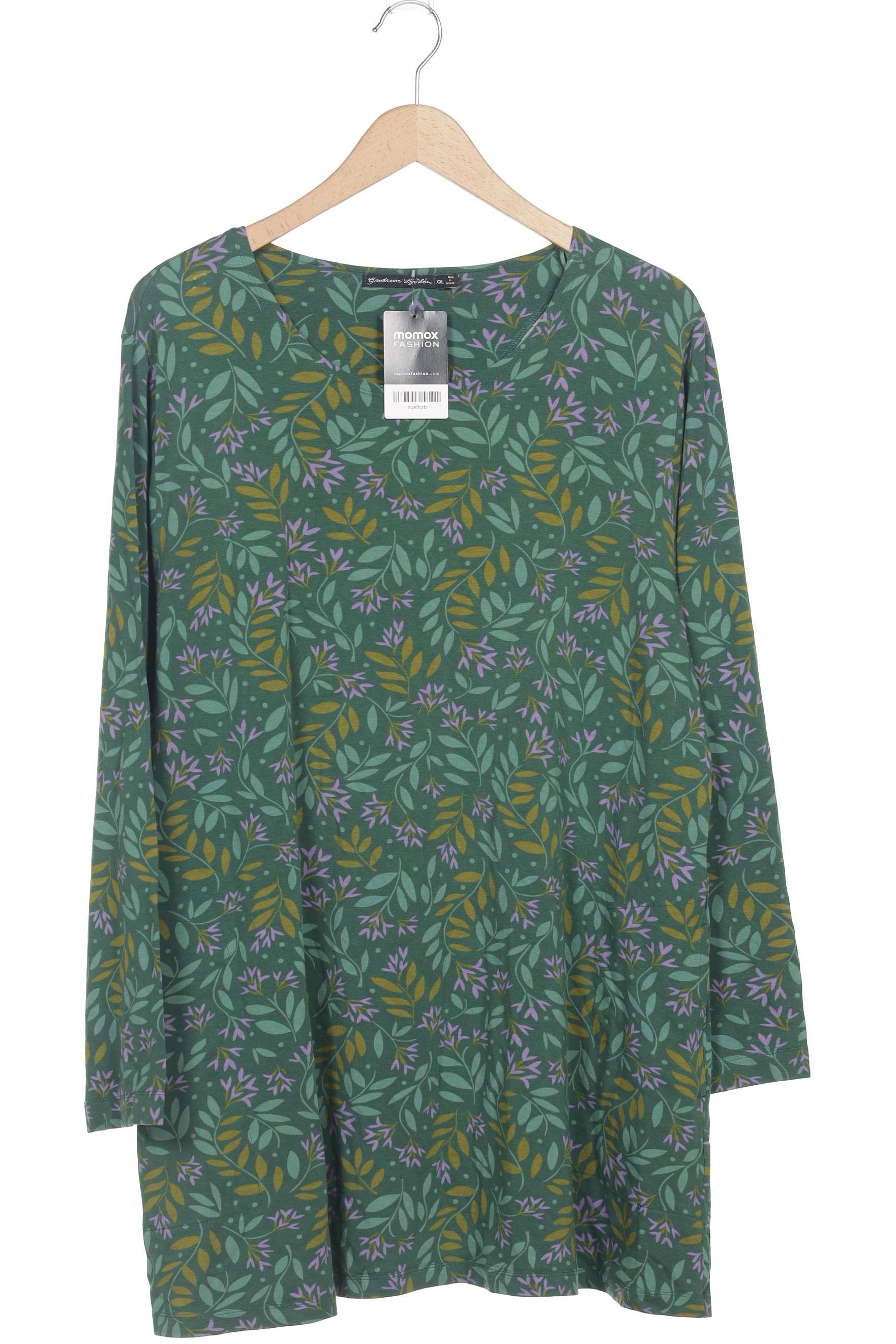 

Gudrun Sjödén Damen Langarmshirt, grün, Gr. 46