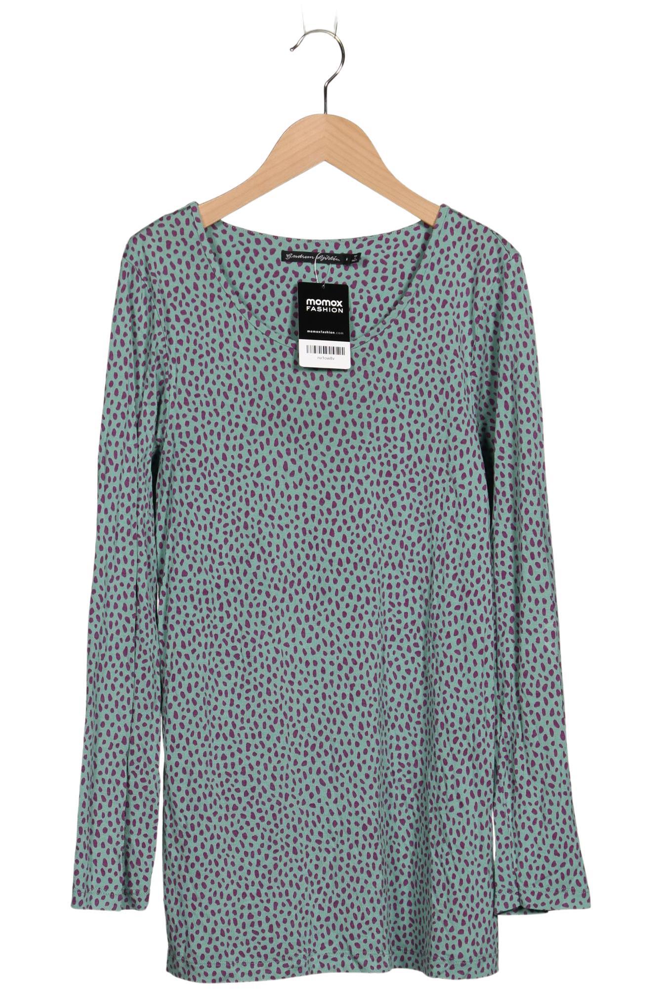 

Gudrun Sjödén Damen Langarmshirt, türkis, Gr. 38
