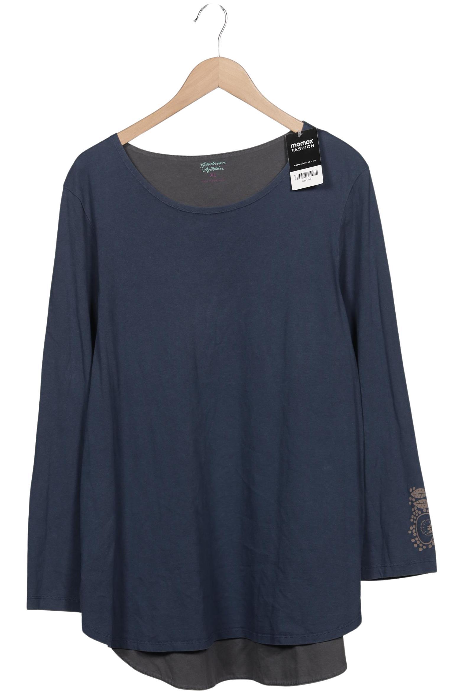 

Gudrun Sjödén Damen Langarmshirt, marineblau, Gr. 44