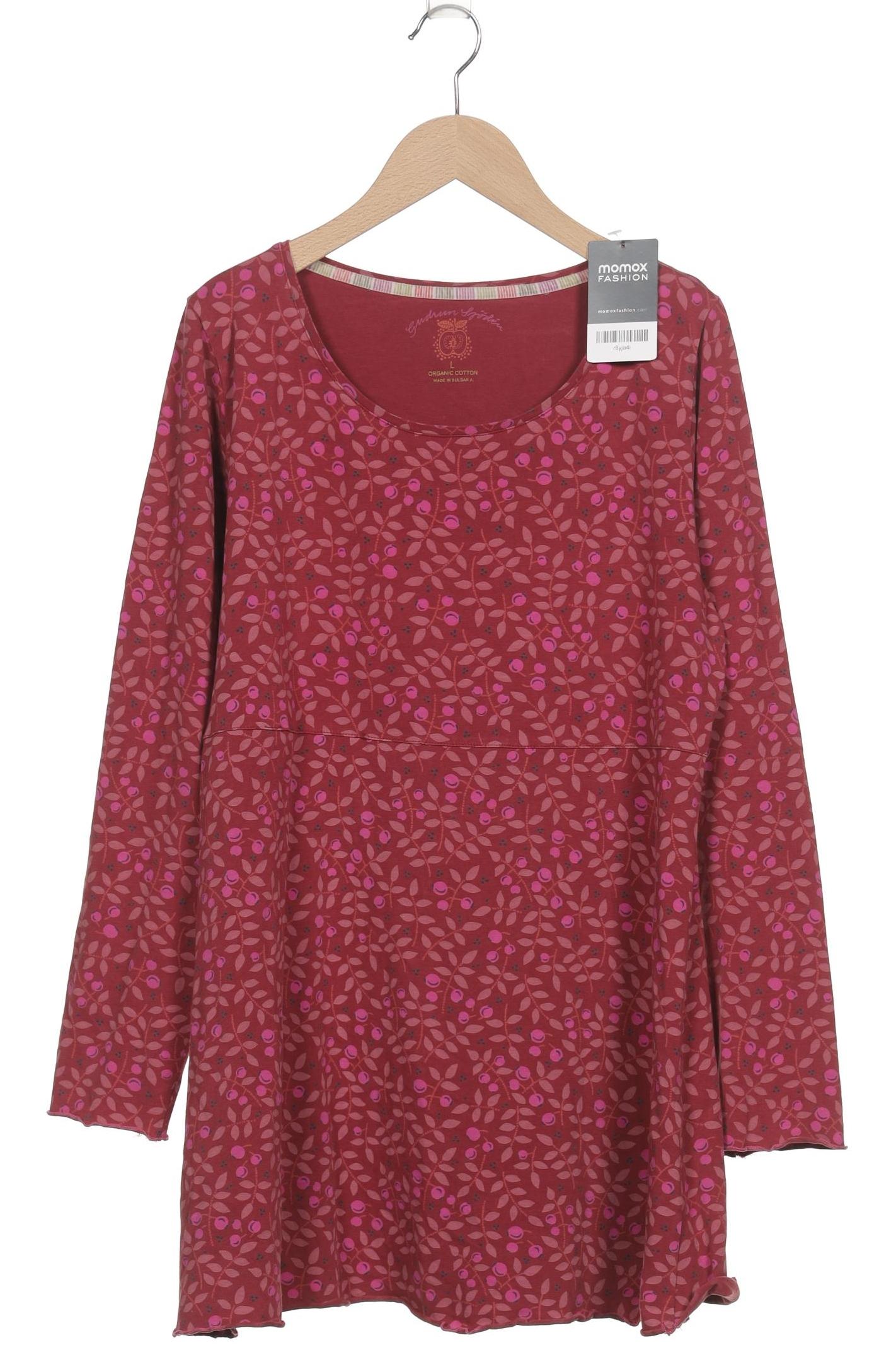 

Gudrun Sjödén Damen Langarmshirt, bordeaux, Gr. 42