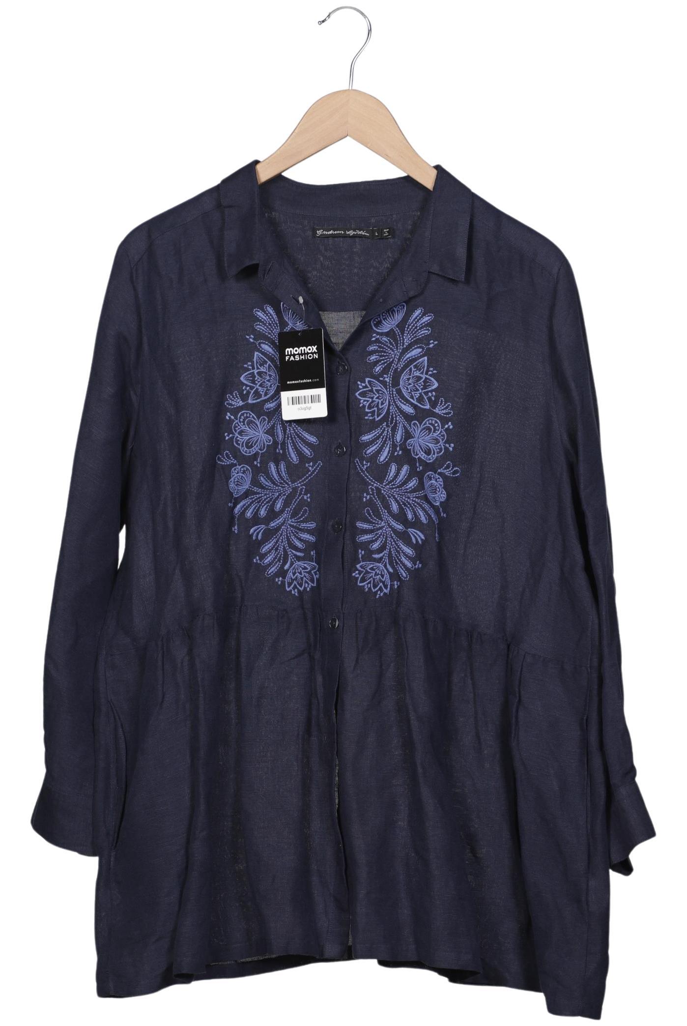 

Gudrun Sjödén Damen Bluse, marineblau, Gr. 42