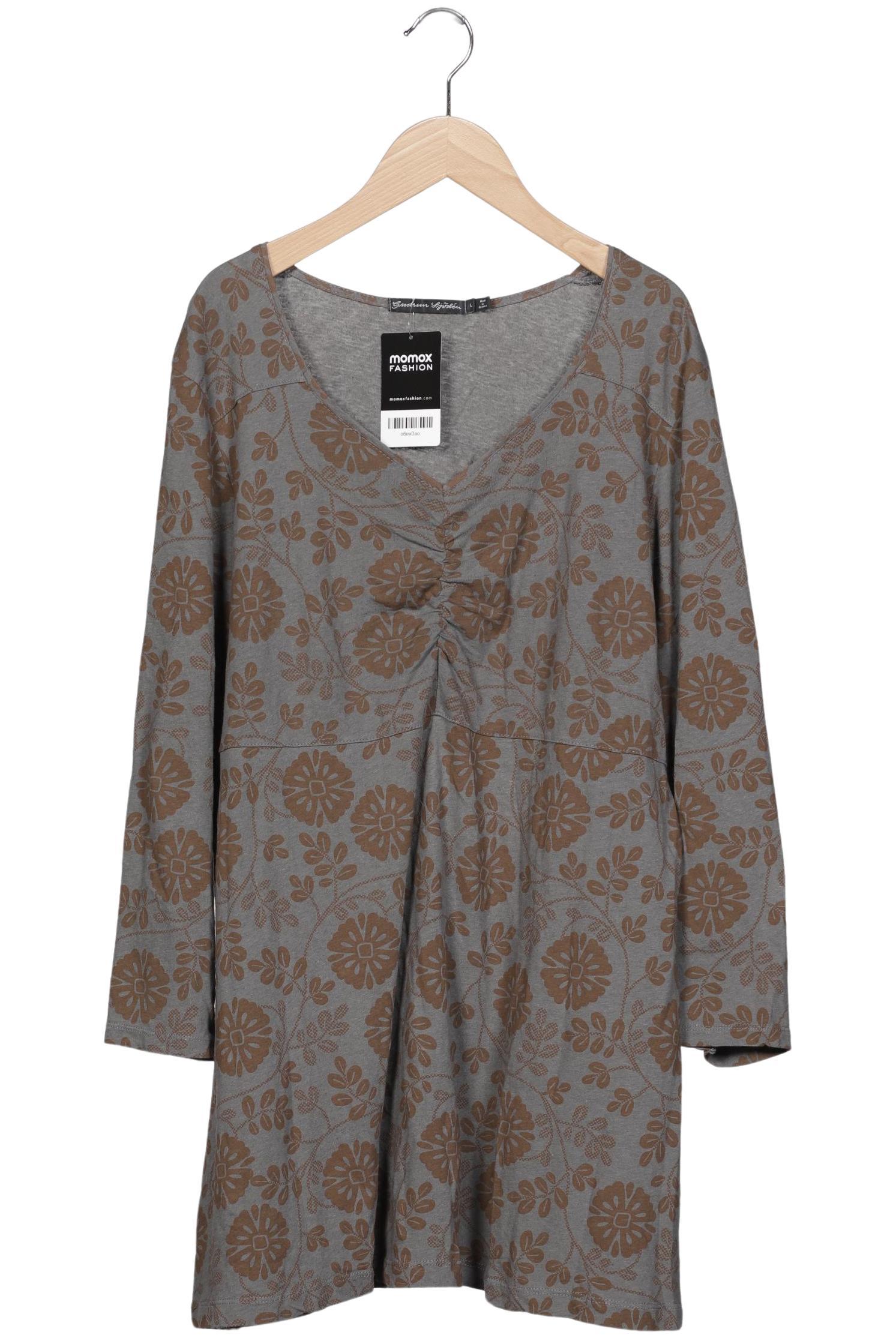 

Gudrun Sjödén Damen Langarmshirt, grau, Gr. 42