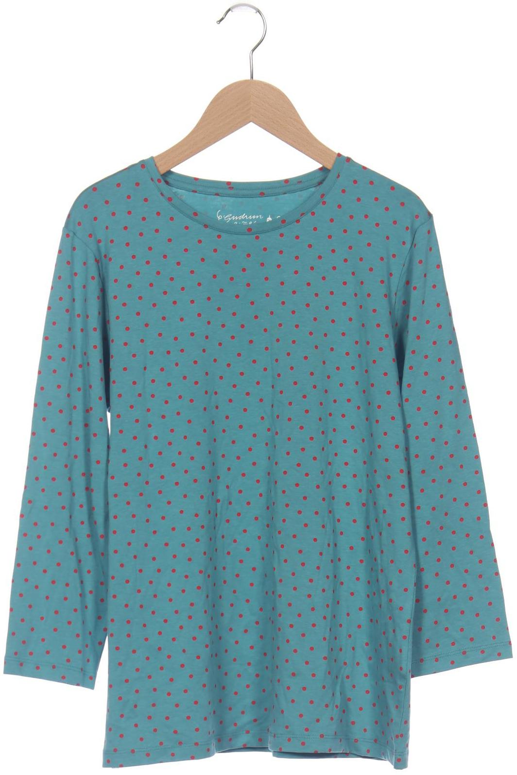 

Gudrun Sjödén Damen Langarmshirt, türkis, Gr. 38