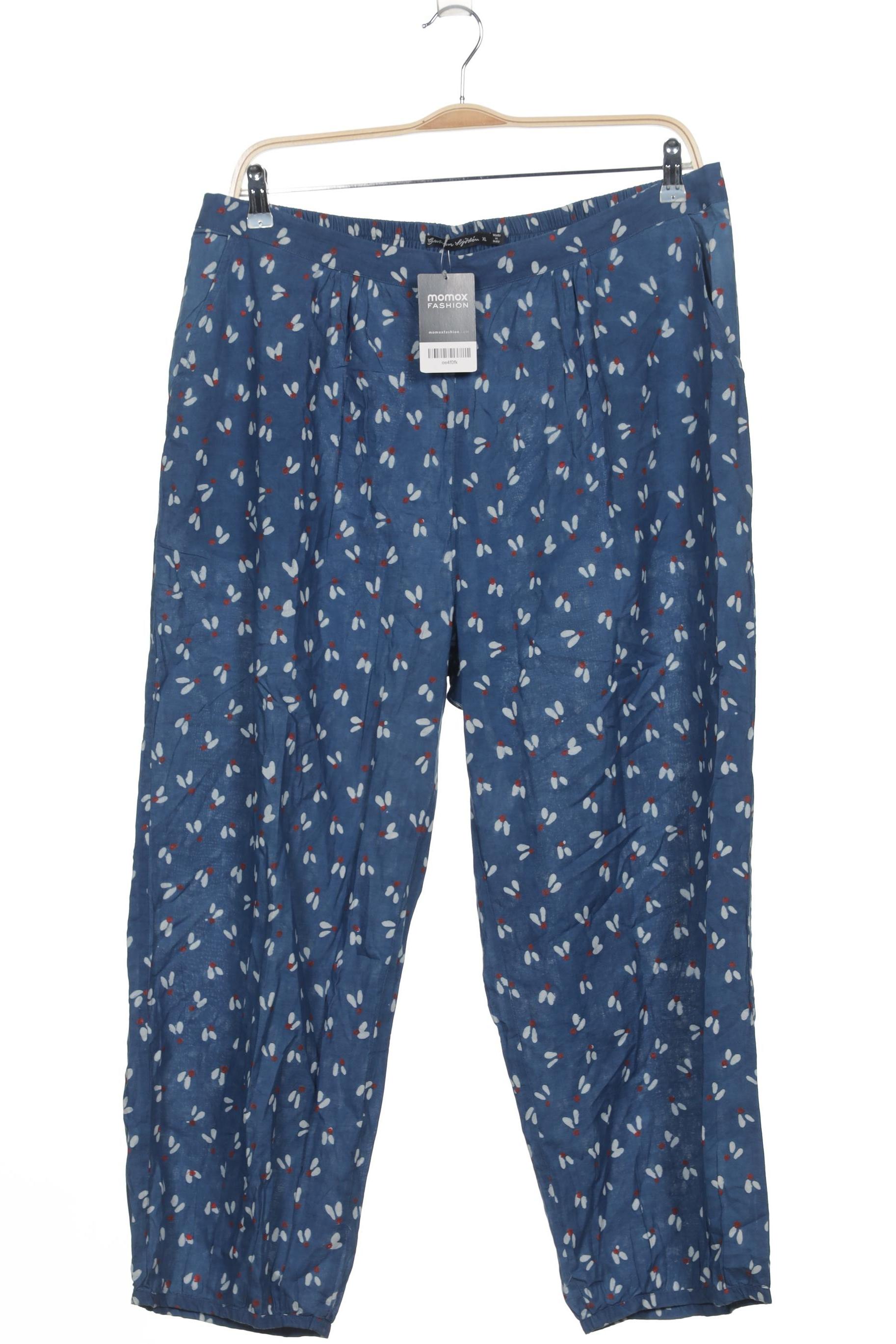 

Gudrun Sjödén Damen Stoffhose, blau, Gr. 0