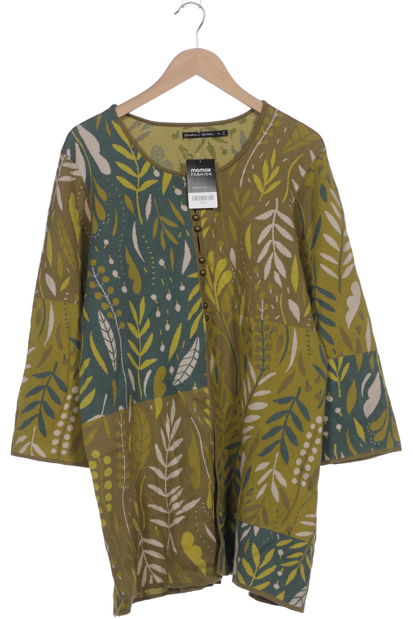 

Gudrun Sjödén Damen Strickjacke, grün, Gr. 44