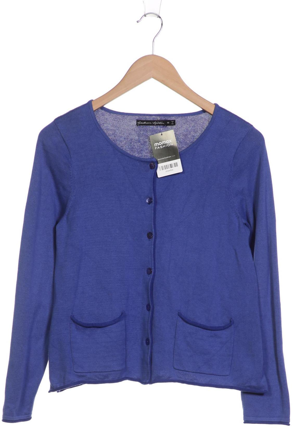 

Gudrun Sjödén Damen Strickjacke, blau, Gr. 34