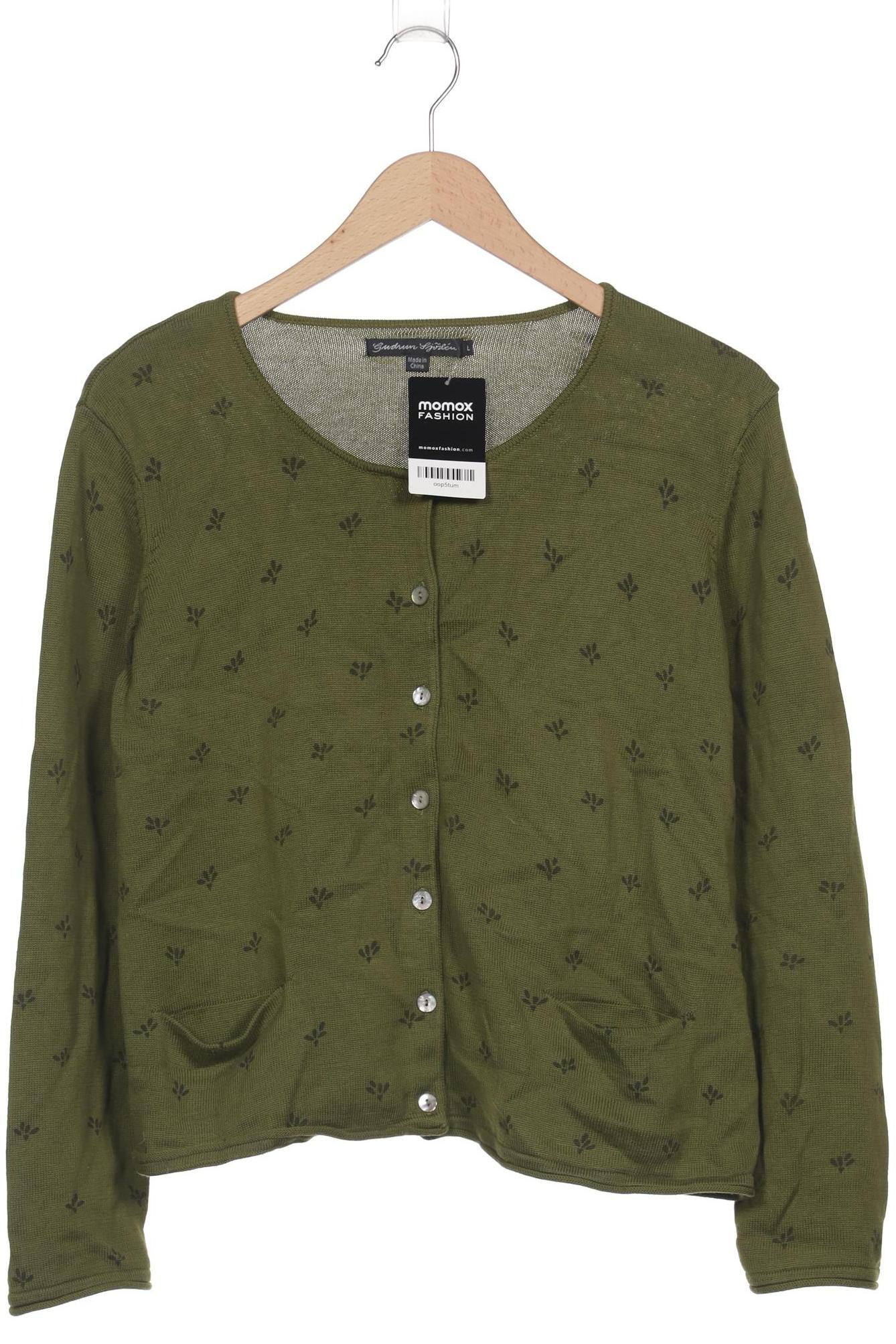 

Gudrun Sjödén Damen Strickjacke, grün, Gr. 42