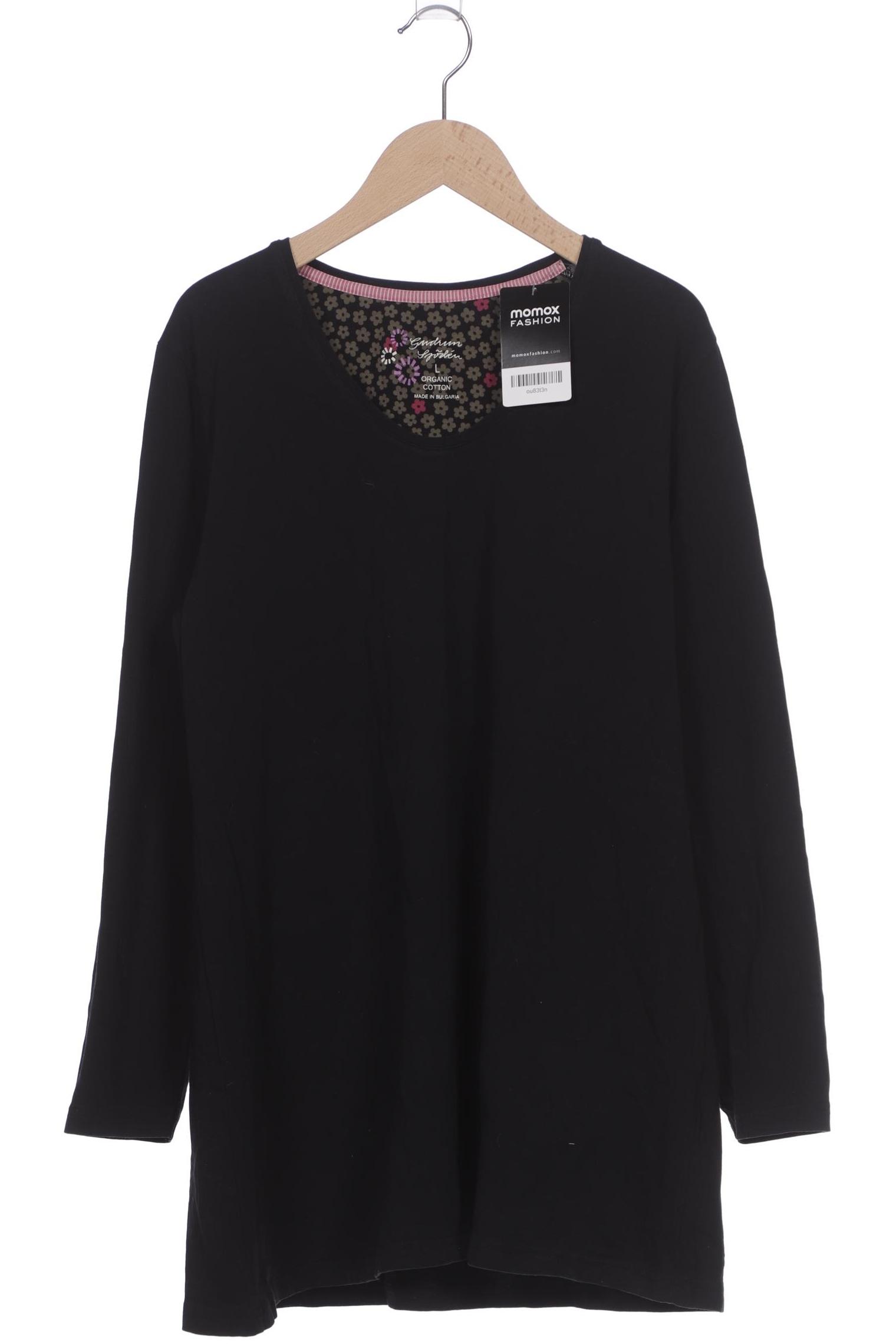 

Gudrun Sjödén Damen Langarmshirt, schwarz, Gr. 42