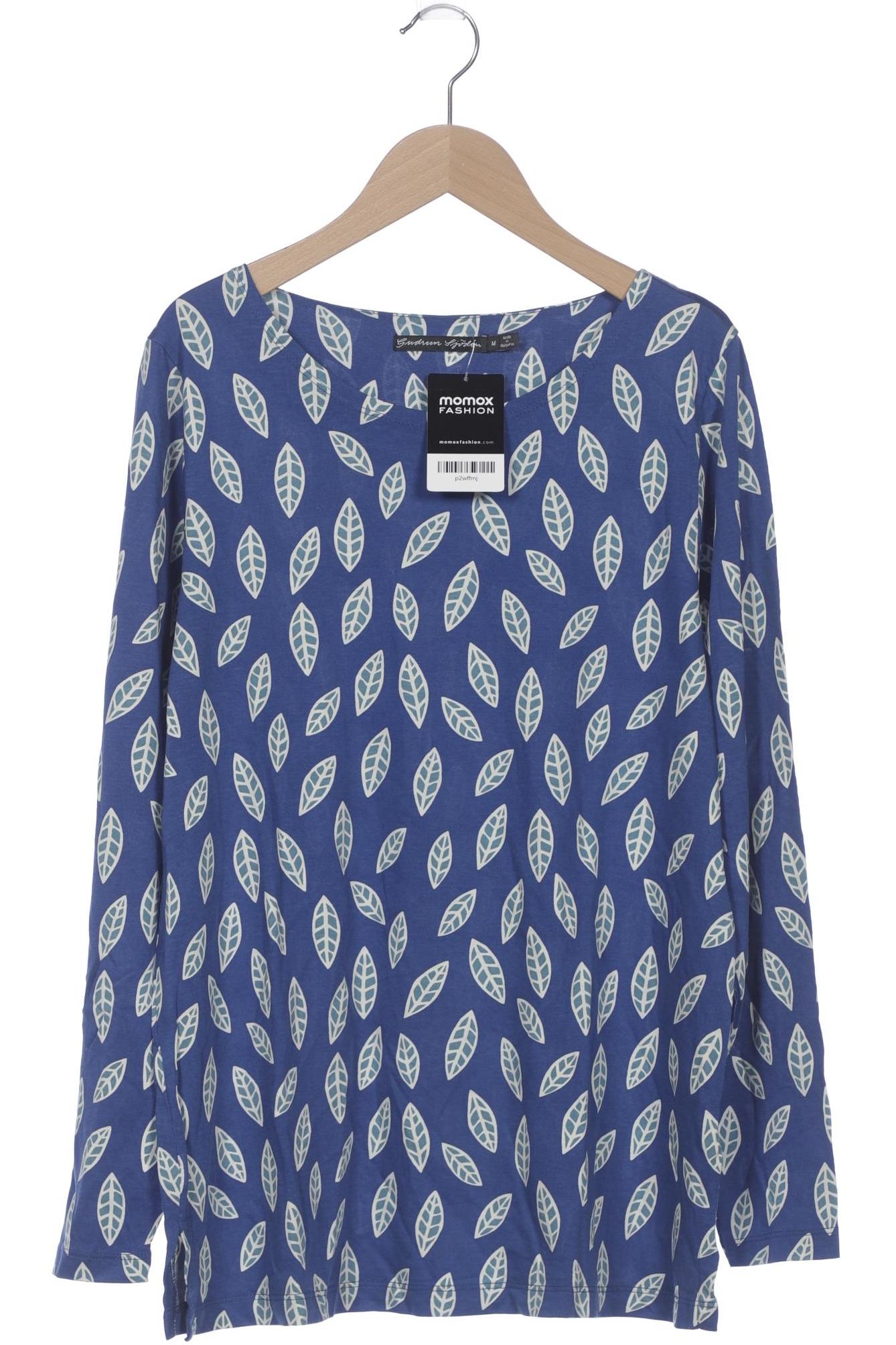 

Gudrun Sjödén Damen Langarmshirt, blau, Gr. 38