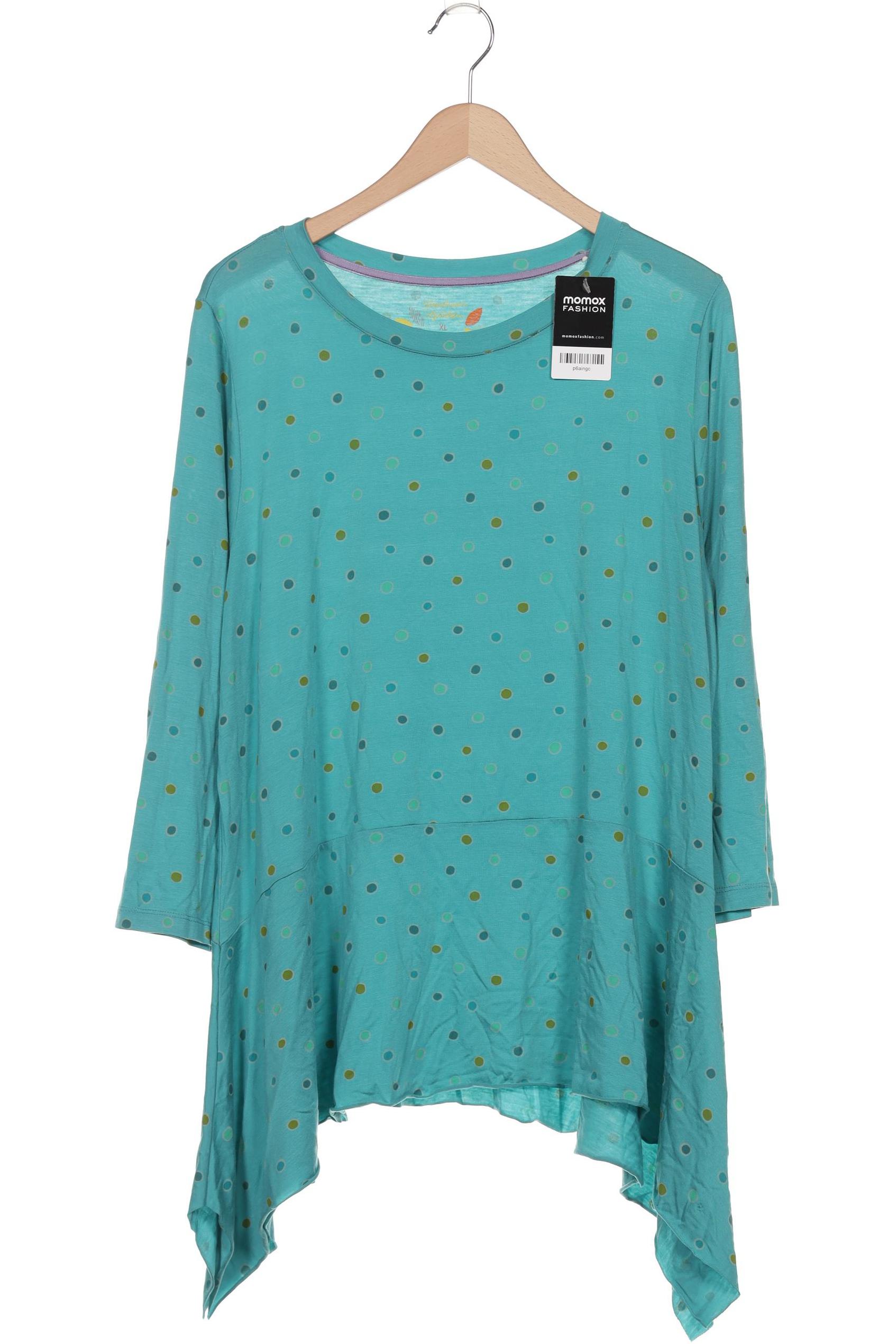 

Gudrun Sjödén Damen Langarmshirt, türkis, Gr. 44