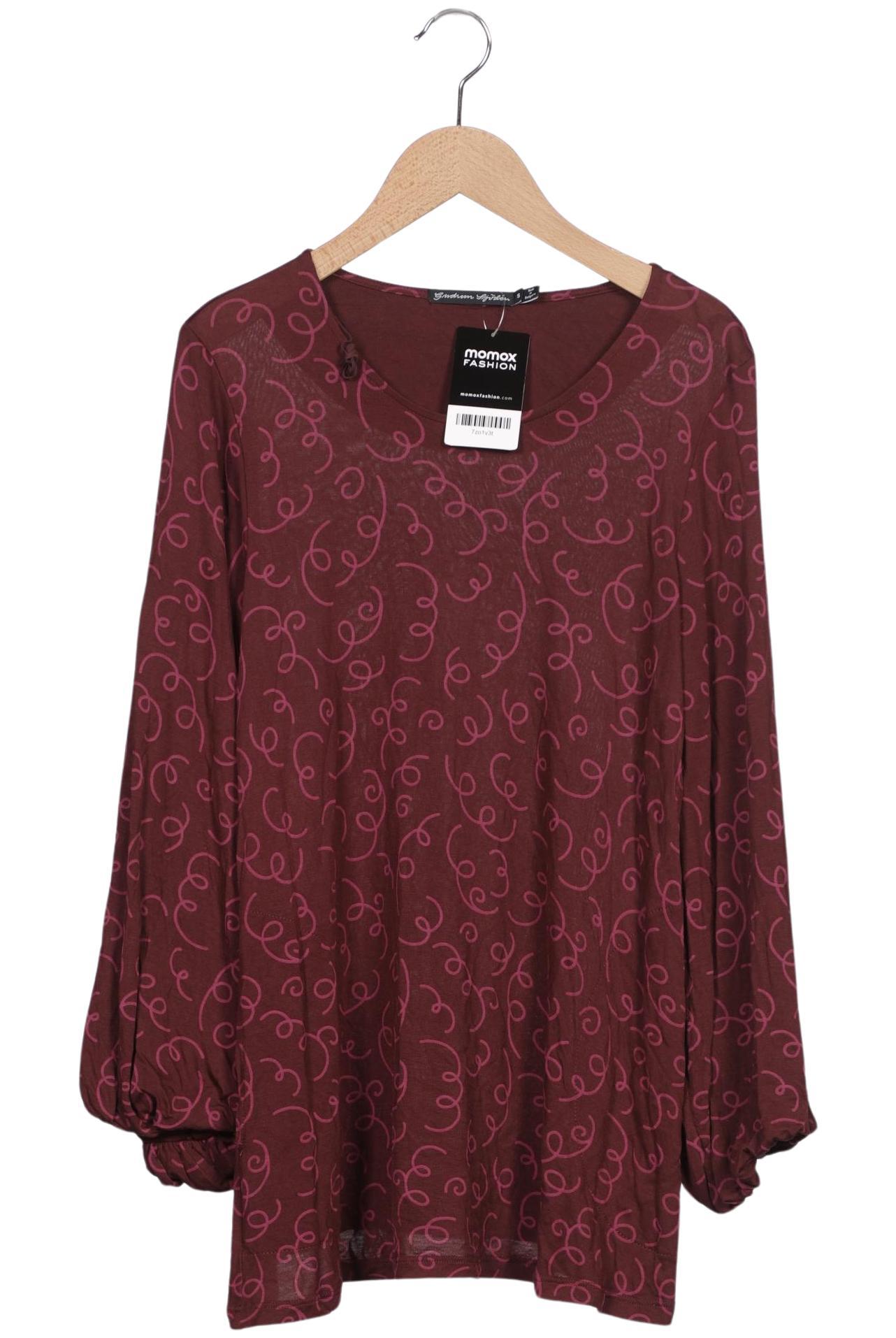 

Gudrun Sjödén Damen Langarmshirt, bordeaux, Gr. 36