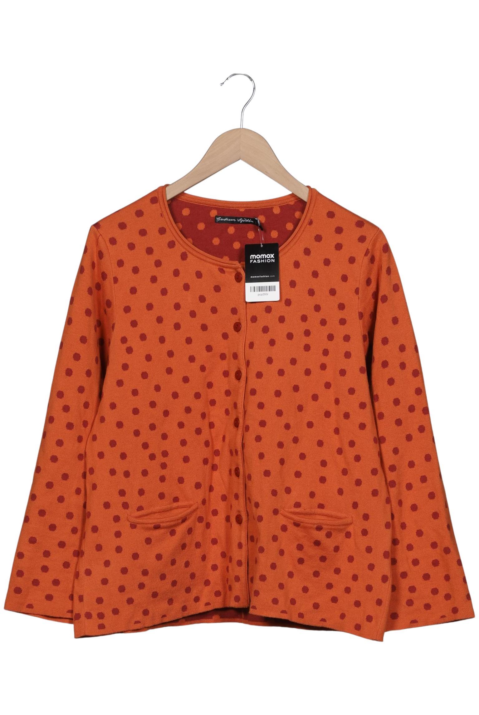 

Gudrun Sjödén Damen Strickjacke, orange, Gr. 42