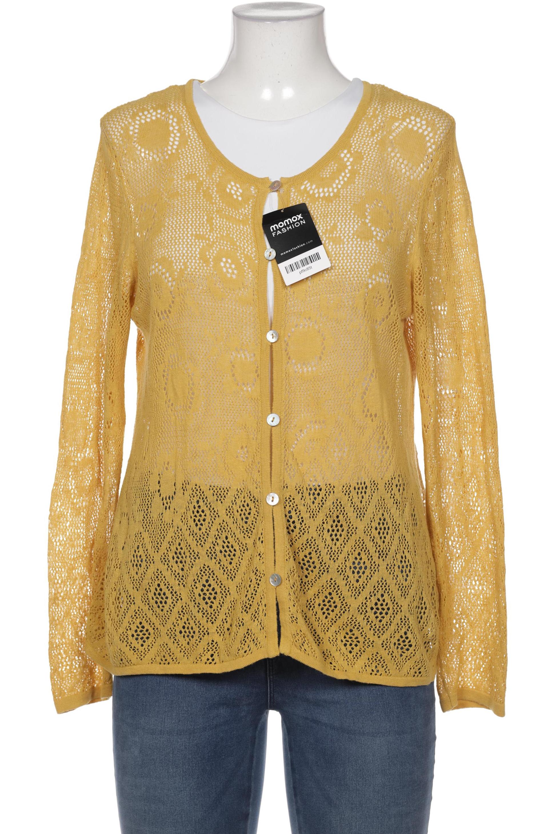 

Gudrun Sjödén Damen Strickjacke, gelb, Gr. 38