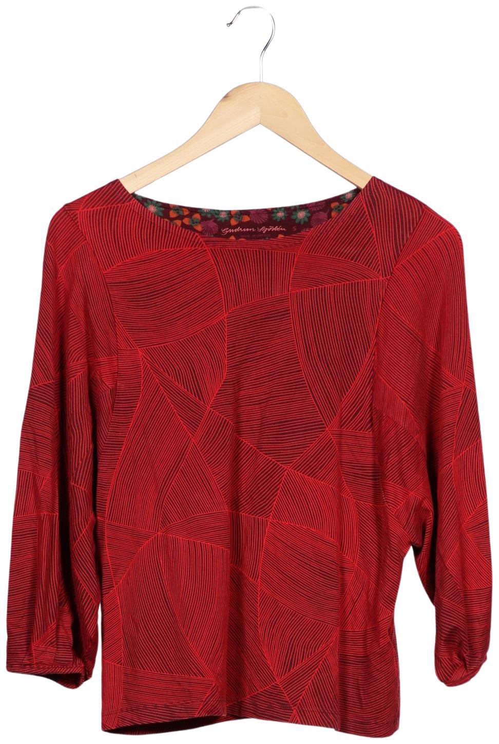 

Gudrun Sjödén Damen Langarmshirt, rot, Gr. 36