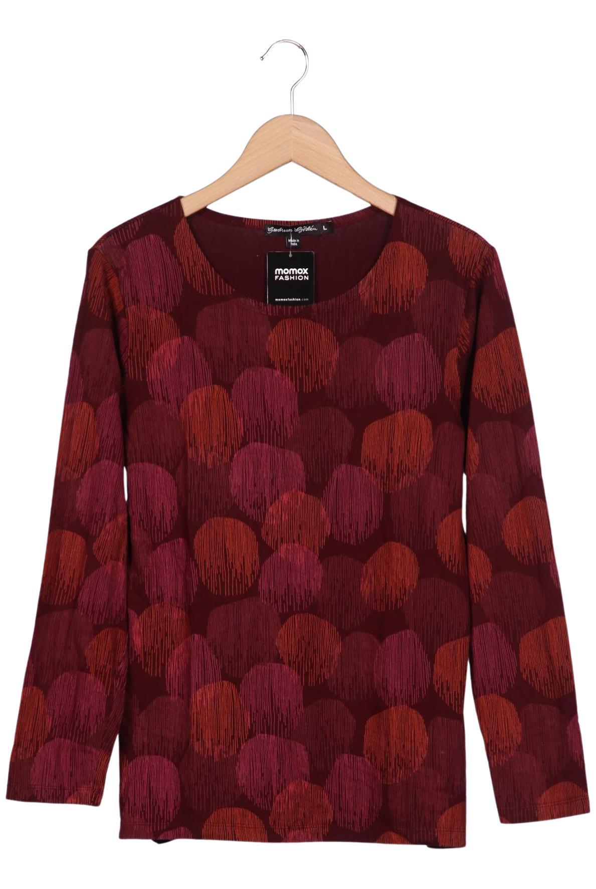 

Gudrun Sjödén Damen Langarmshirt, bordeaux, Gr. 42