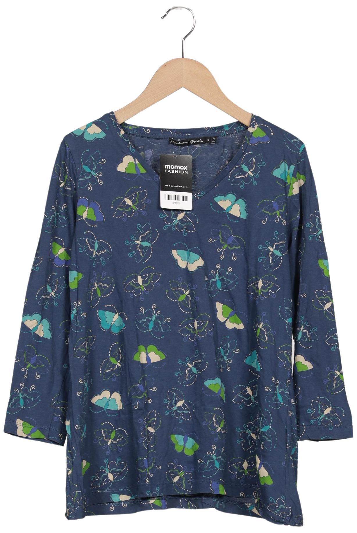 

Gudrun Sjödén Damen Langarmshirt, marineblau, Gr. 36