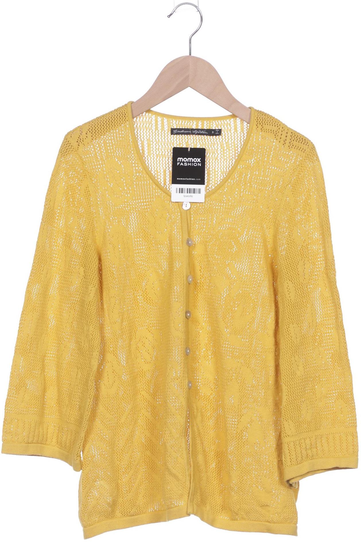 

Gudrun Sjödén Damen Strickjacke, gelb, Gr. 36