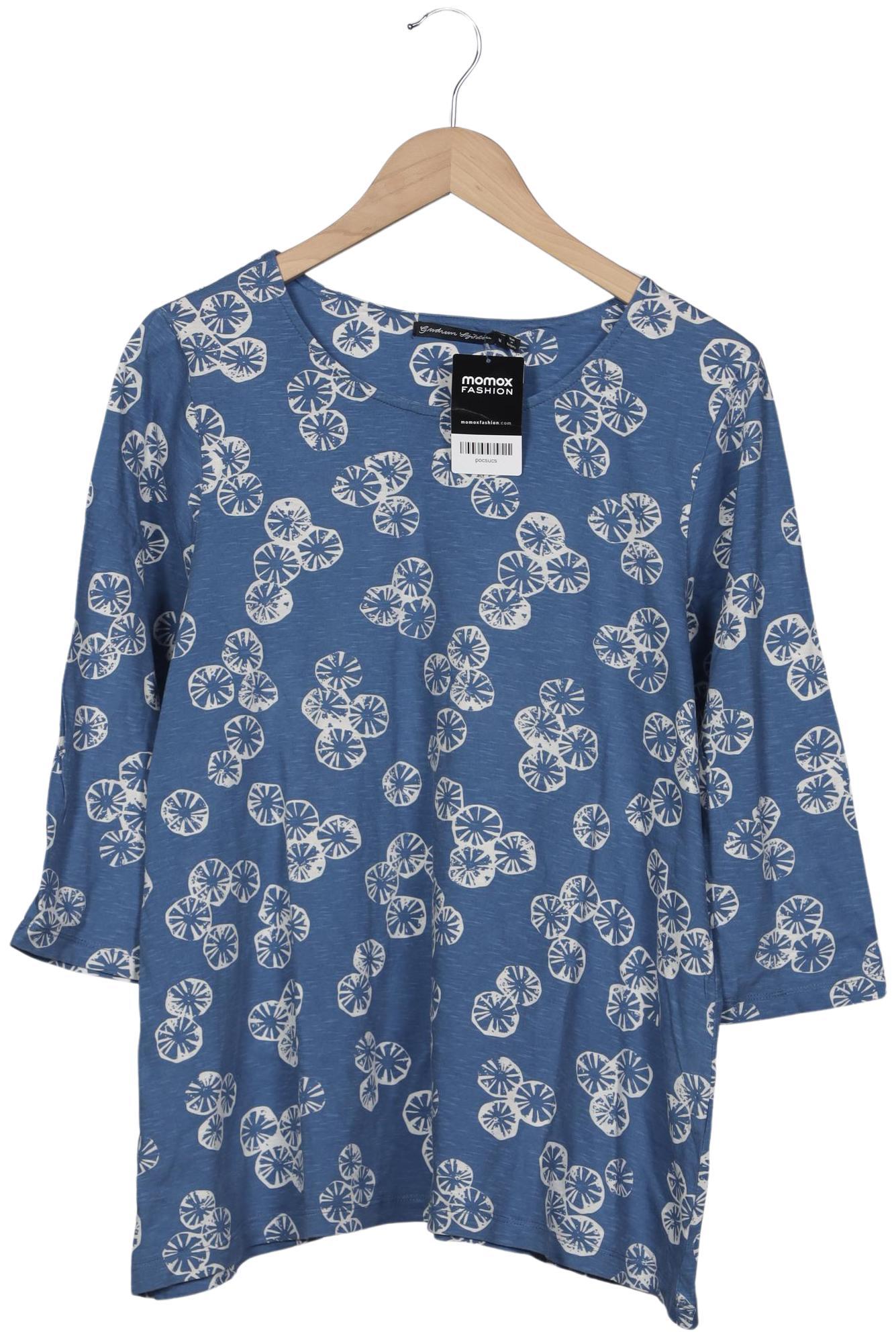 

Gudrun Sjödén Damen Langarmshirt, blau, Gr. 38