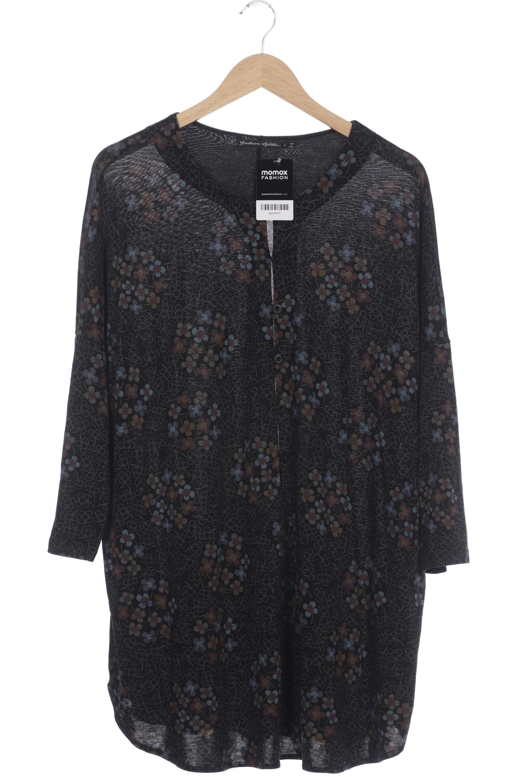 

Gudrun Sjödén Damen Langarmshirt, schwarz, Gr. 42