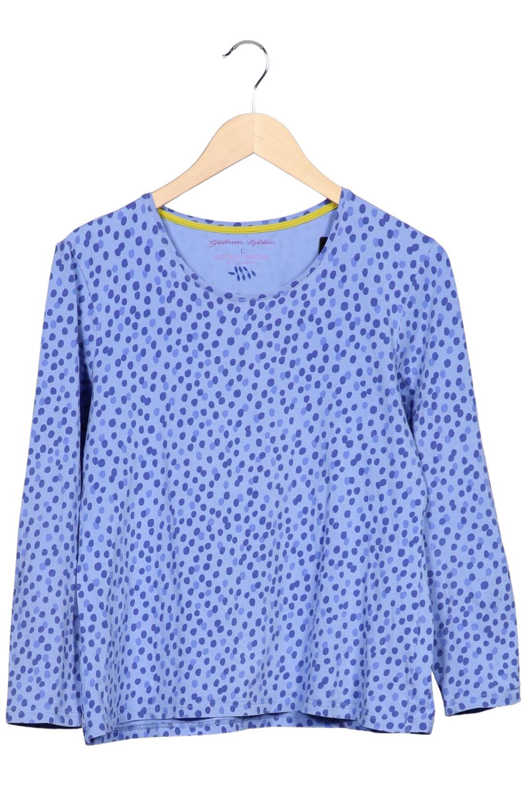 

Gudrun Sjödén Damen Langarmshirt, hellblau, Gr. 42