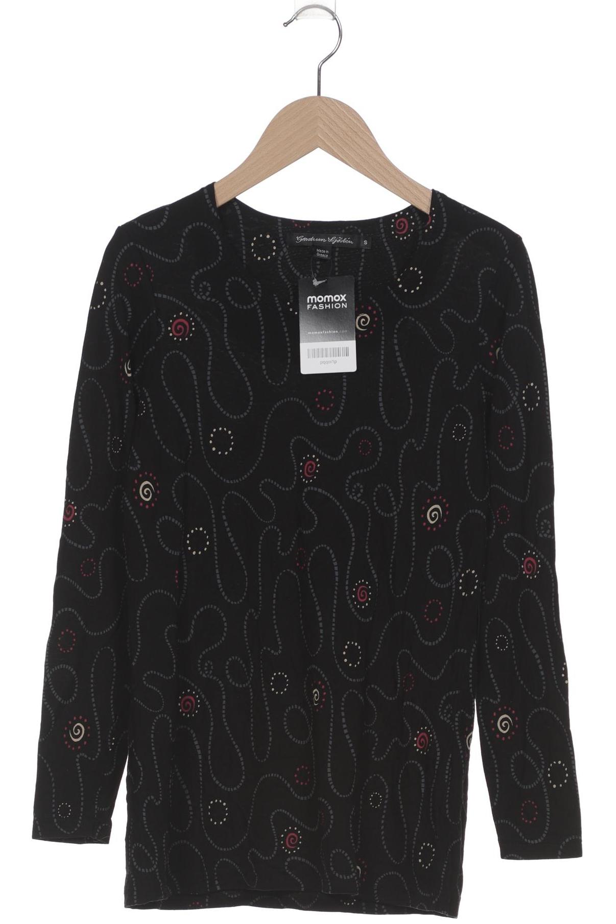 

Gudrun Sjödén Damen Langarmshirt, schwarz, Gr. 36