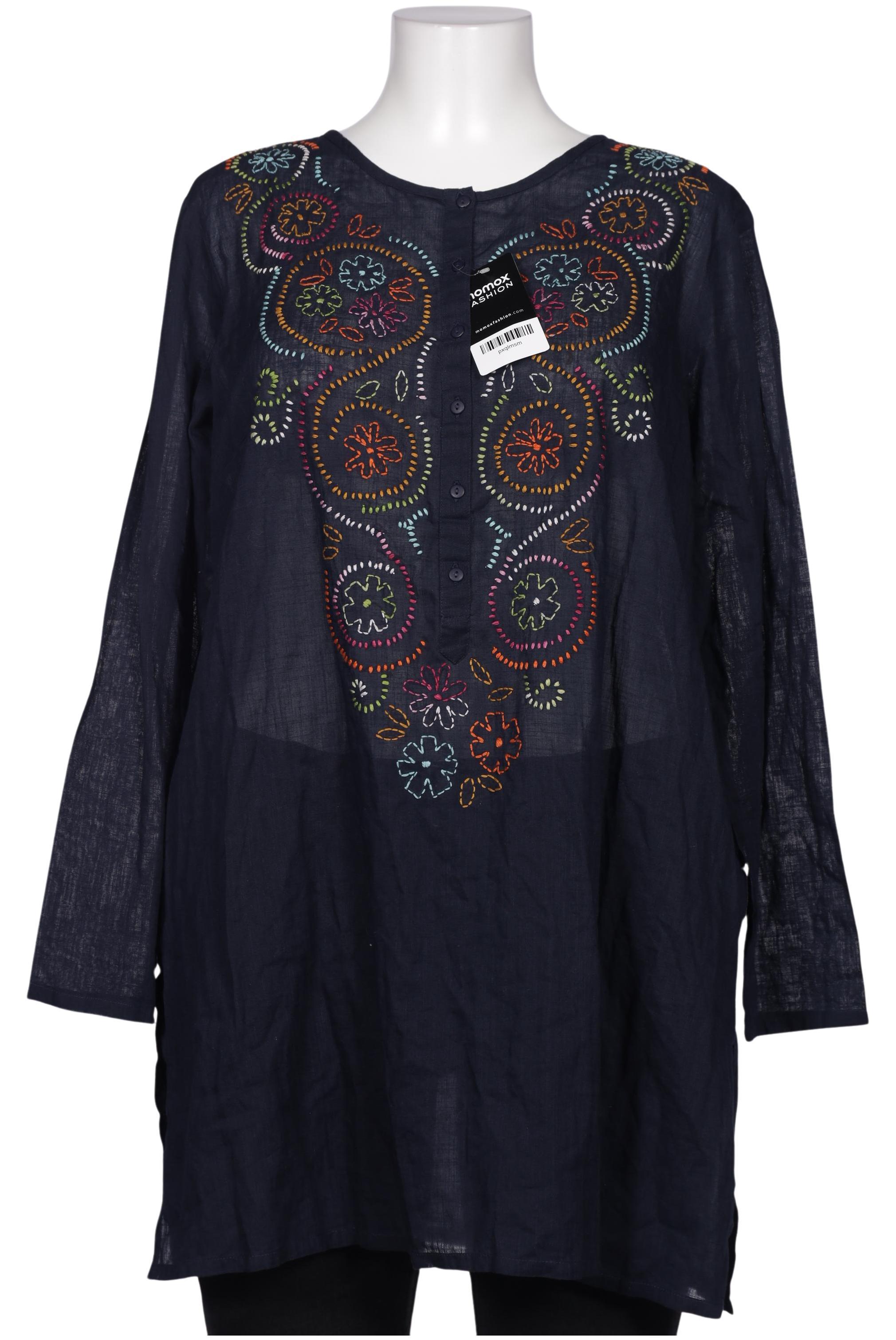 

Gudrun Sjödén Damen Bluse, marineblau, Gr. 42
