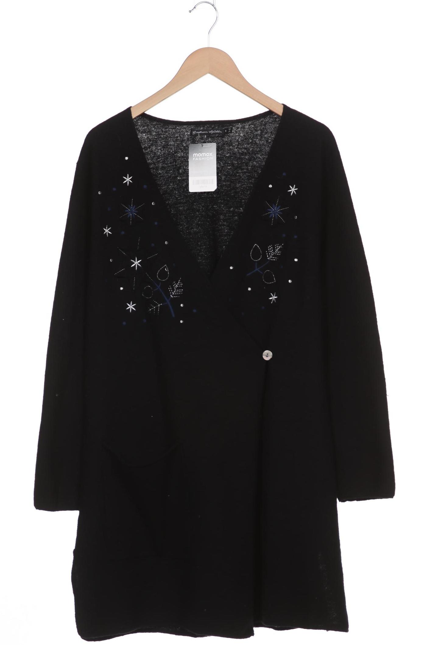 

Gudrun Sjödén Damen Strickjacke, schwarz, Gr. 38