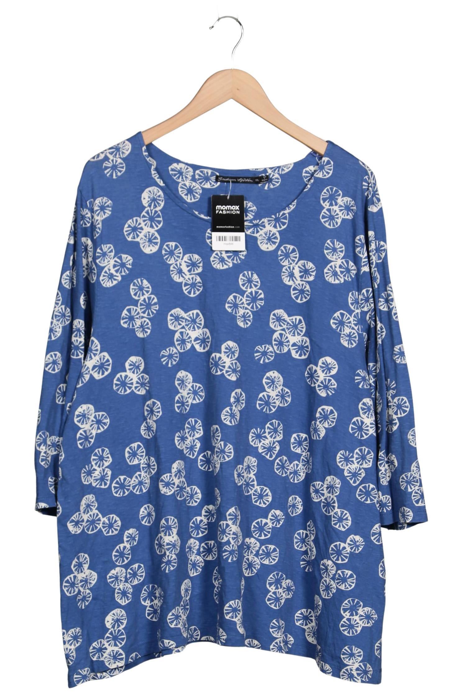 

Gudrun Sjödén Damen Langarmshirt, blau, Gr. 46