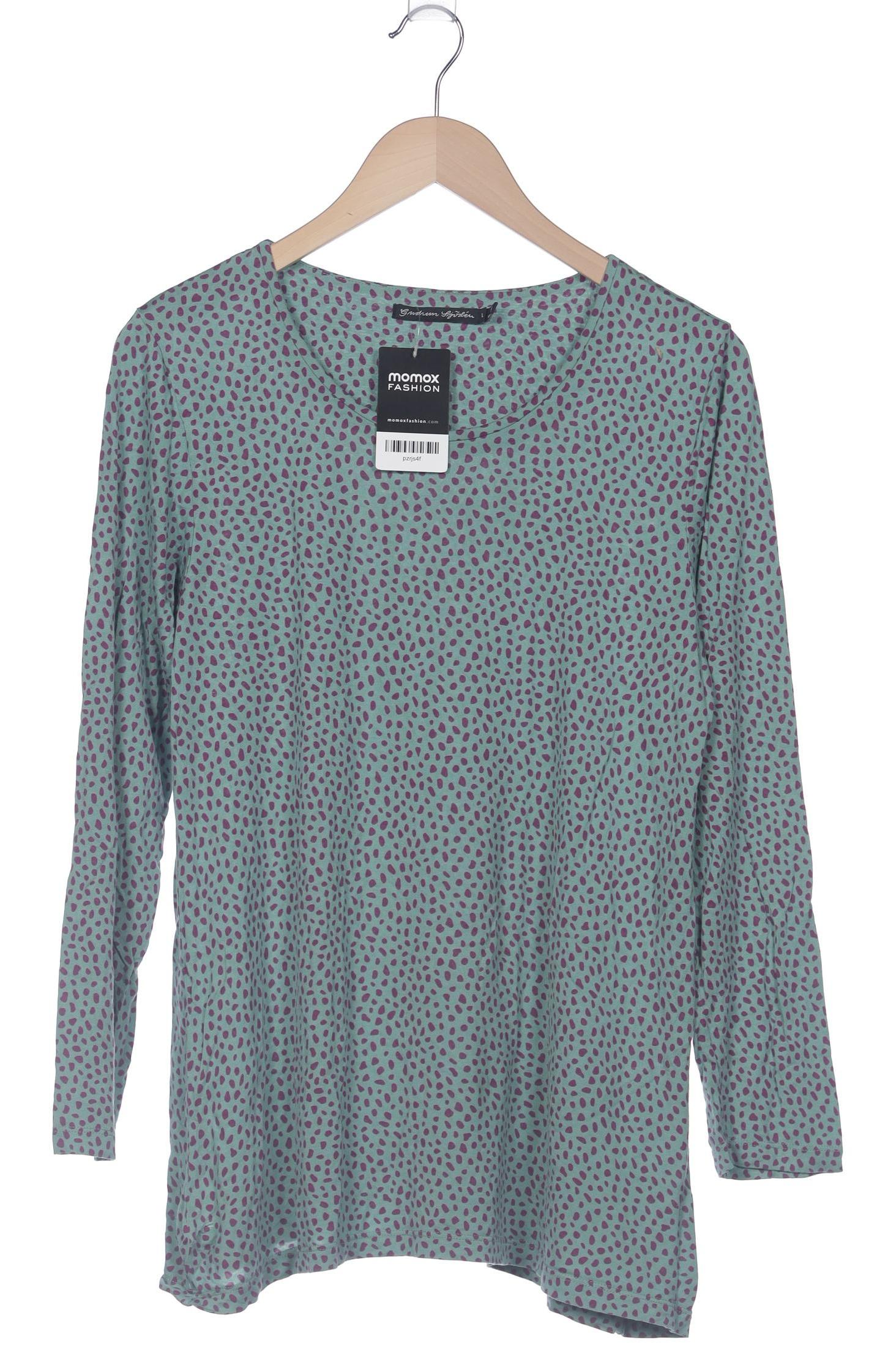 

Gudrun Sjödén Damen Langarmshirt, türkis, Gr. 42