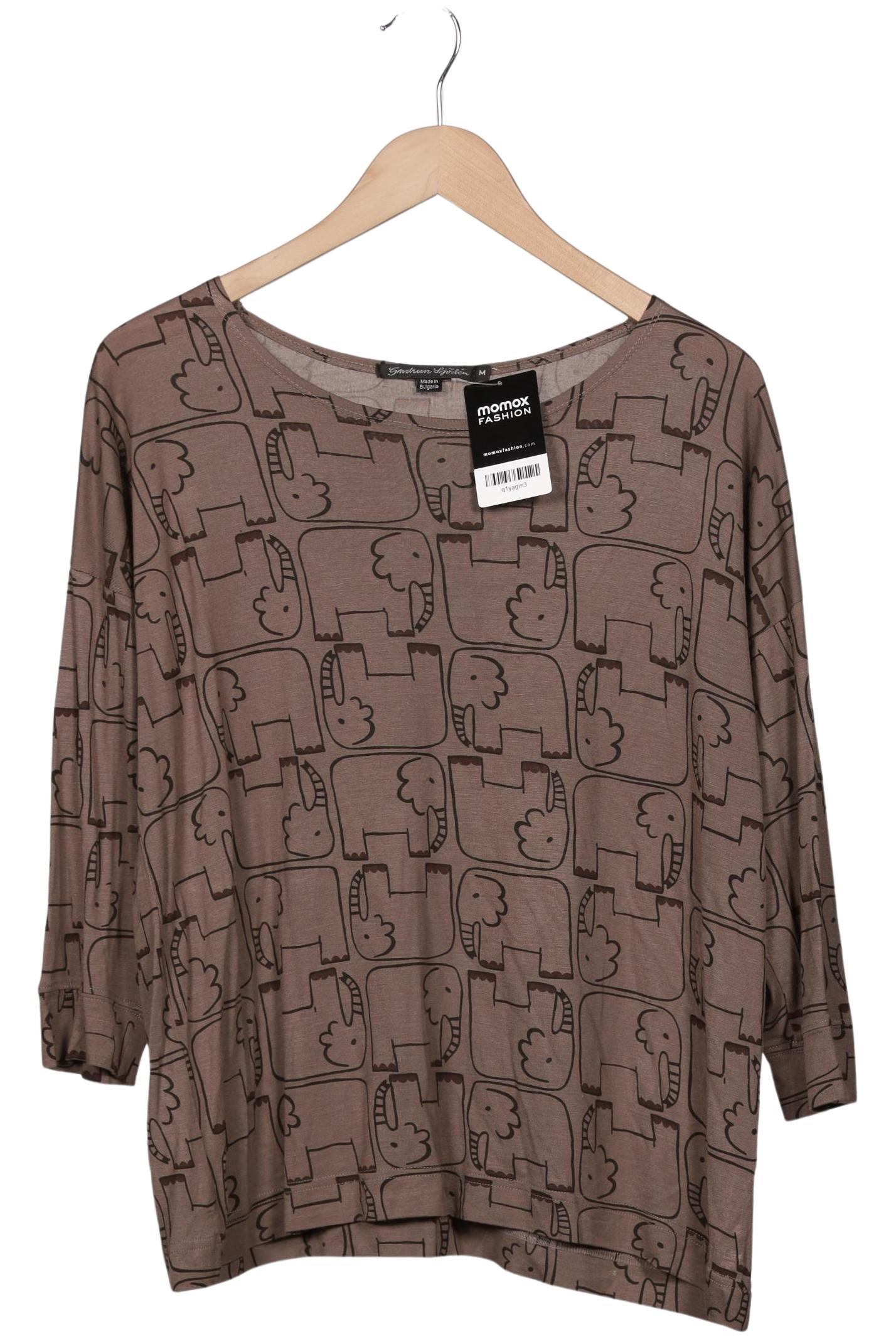 

Gudrun Sjödén Damen Langarmshirt, braun, Gr. 38