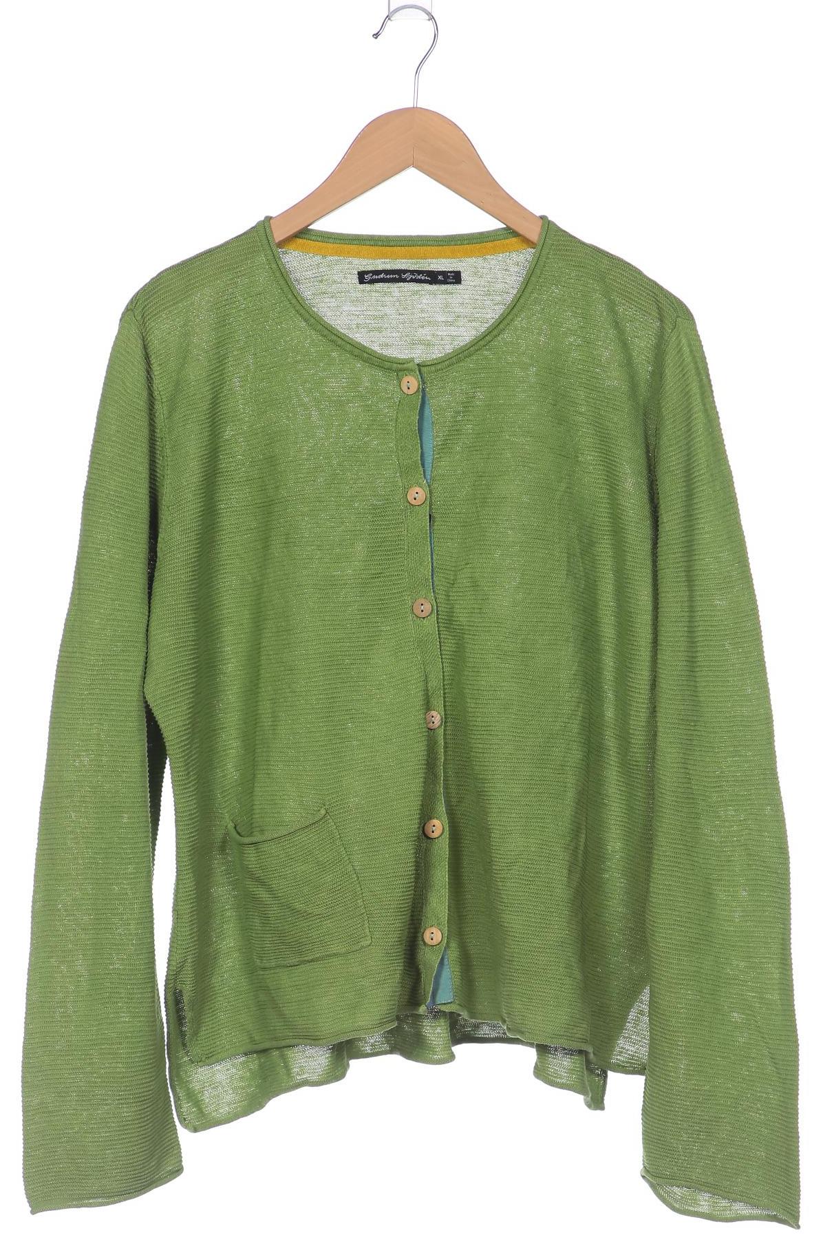 

Gudrun Sjödén Damen Strickjacke, grün, Gr. 44