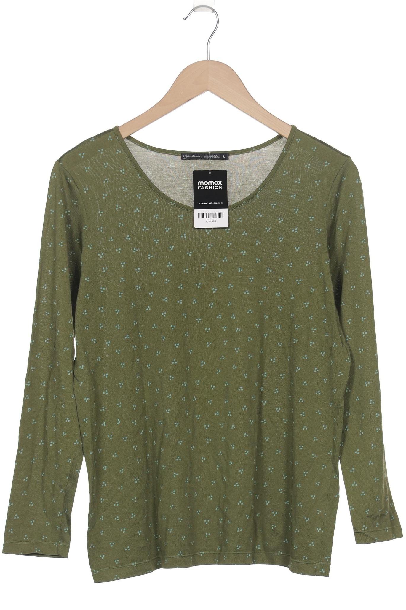 

Gudrun Sjödén Damen Langarmshirt, grün, Gr. 42