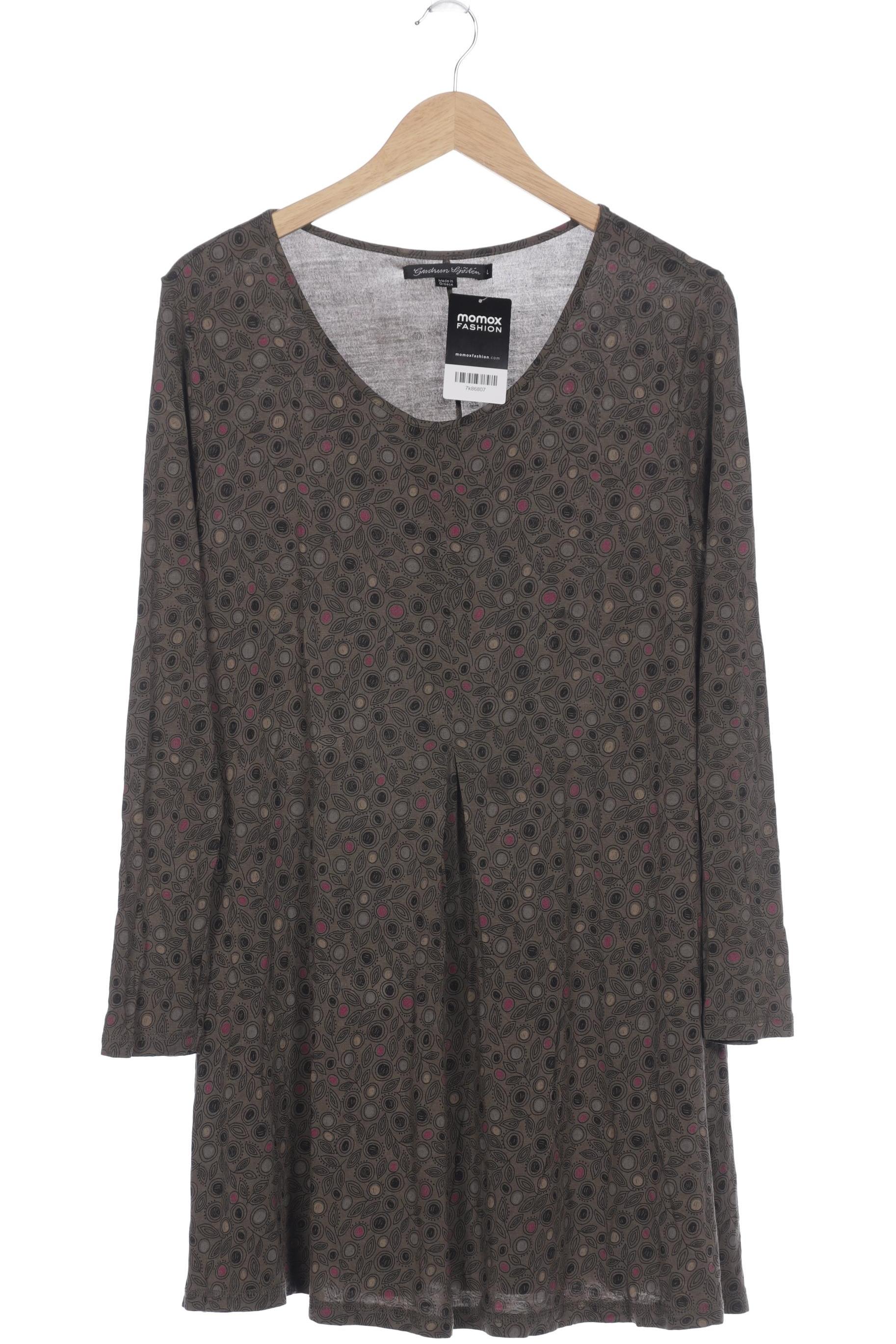 

Gudrun Sjödén Damen Langarmshirt, grün, Gr. 42