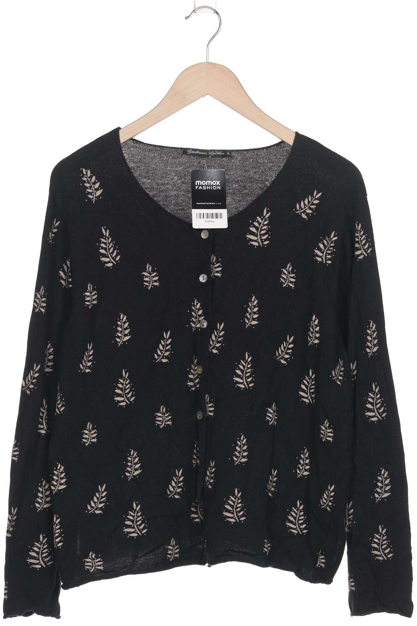 

Gudrun Sjödén Damen Strickjacke, schwarz, Gr. 44