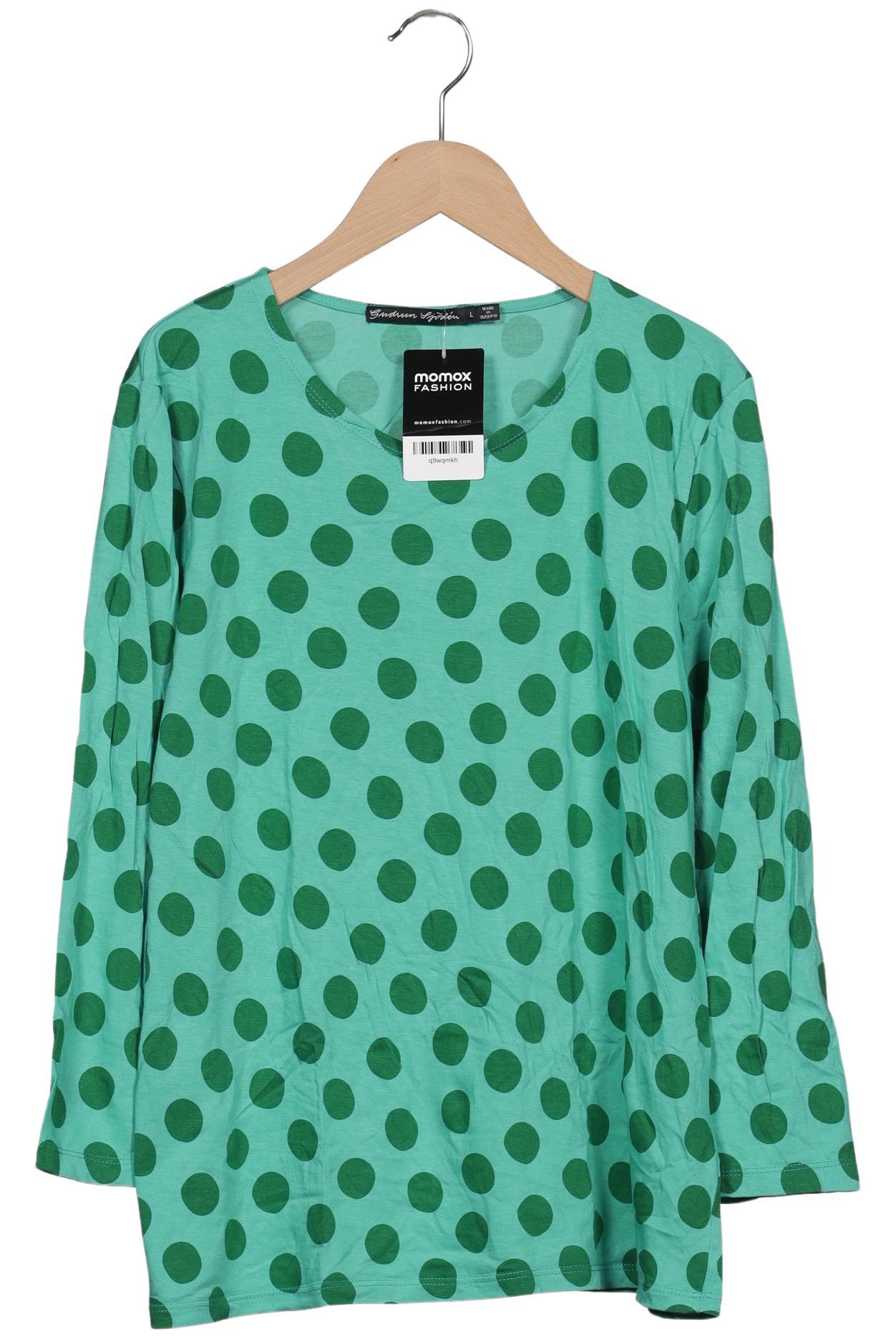 

Gudrun Sjödén Damen Langarmshirt, türkis, Gr. 42