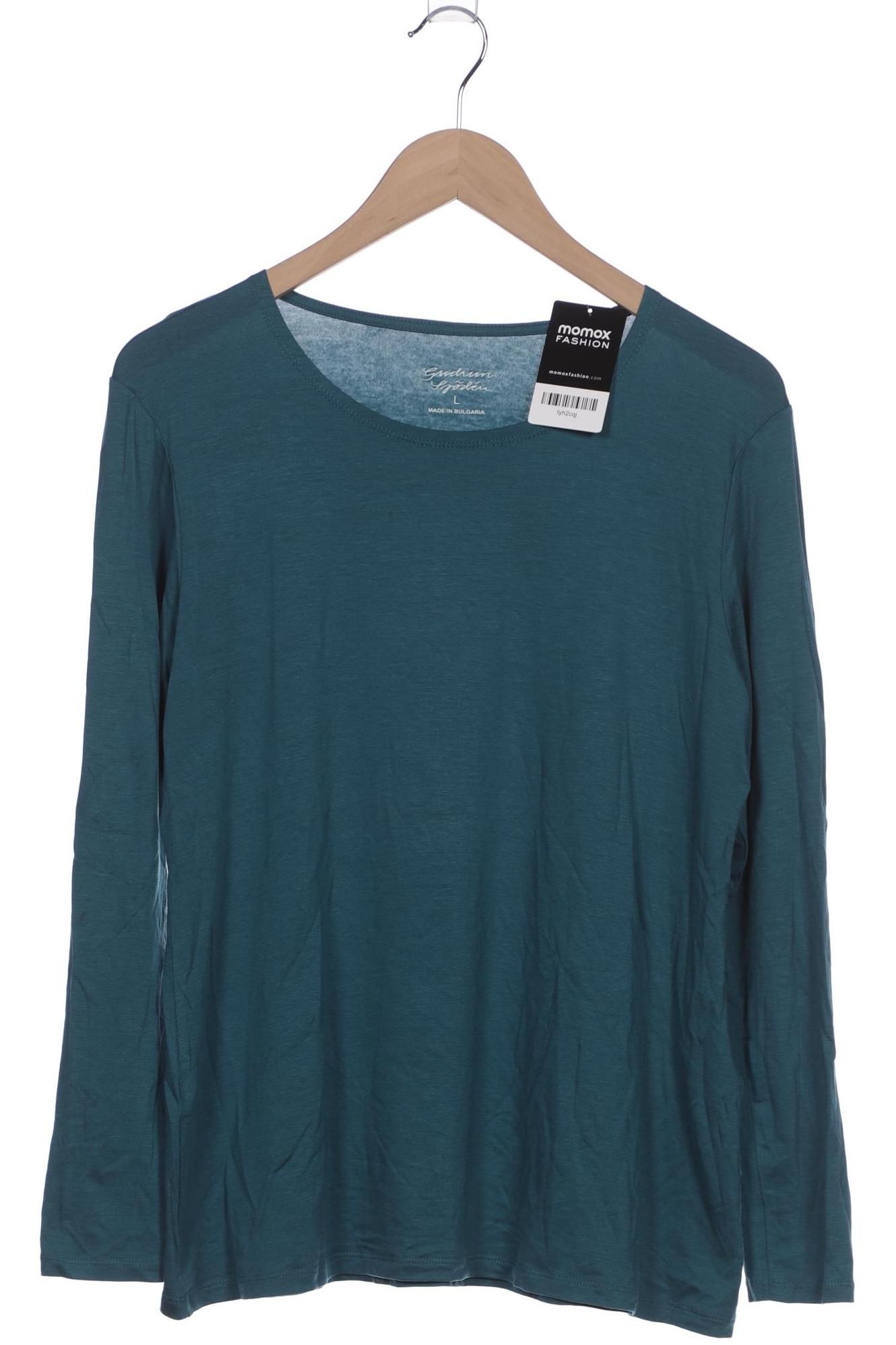 

Gudrun Sjödén Damen Langarmshirt, türkis, Gr. 42