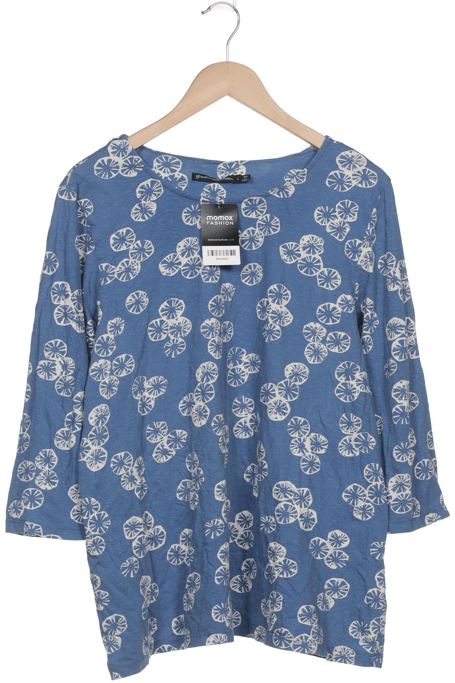 

Gudrun Sjödén Damen Langarmshirt, blau, Gr. 42