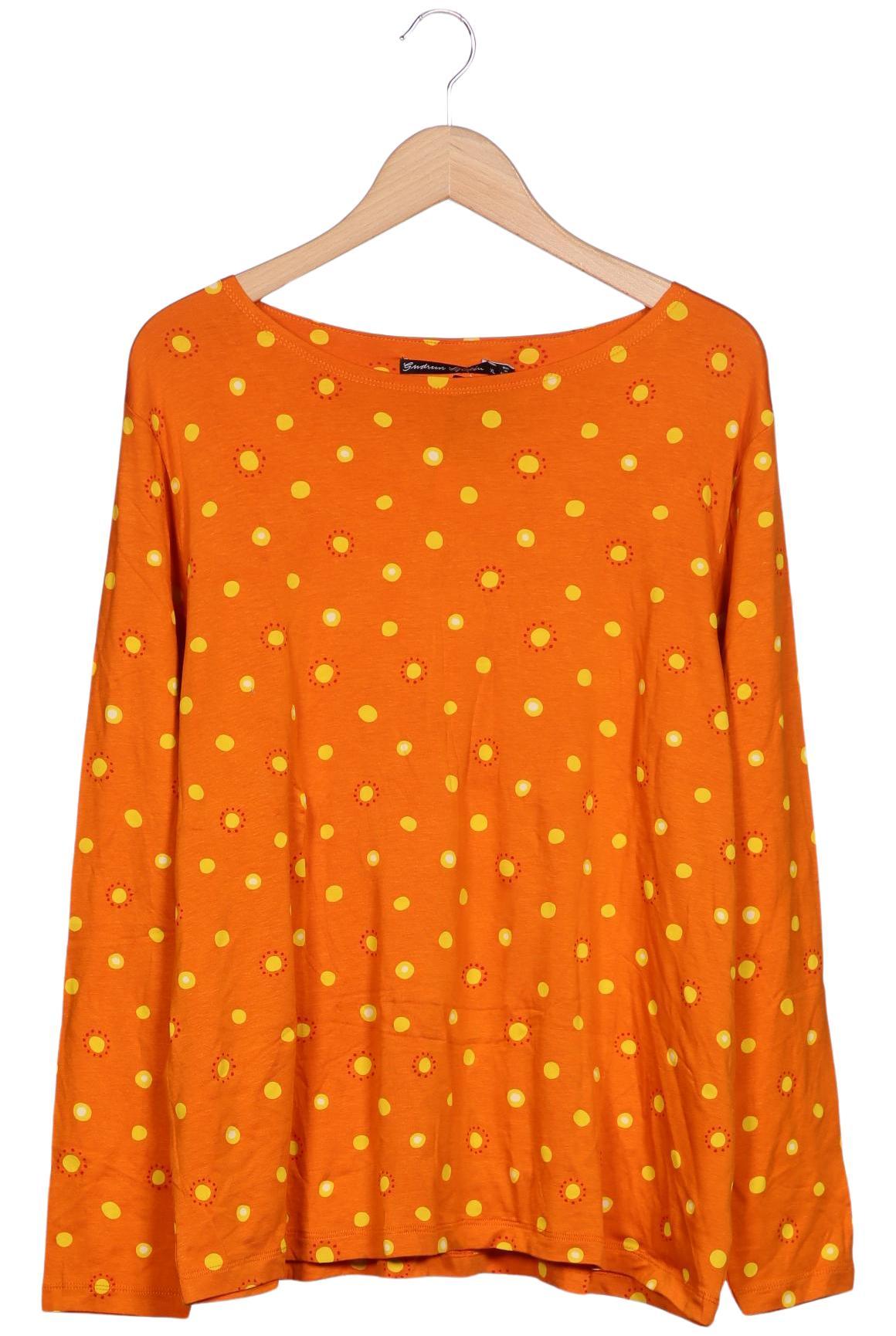 

Gudrun Sjödén Damen Langarmshirt, orange, Gr. 44