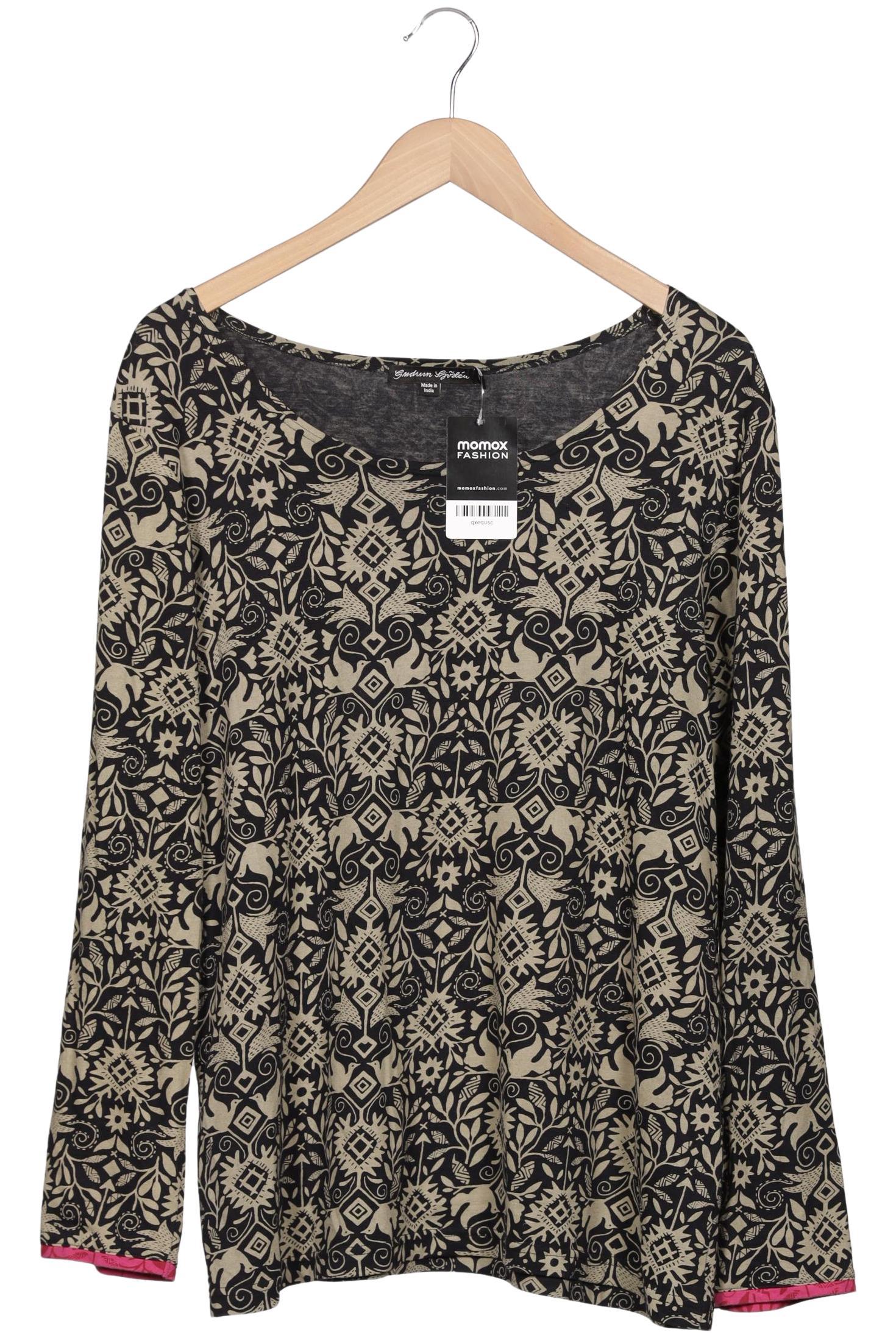 

Gudrun Sjödén Damen Langarmshirt, schwarz, Gr. 42