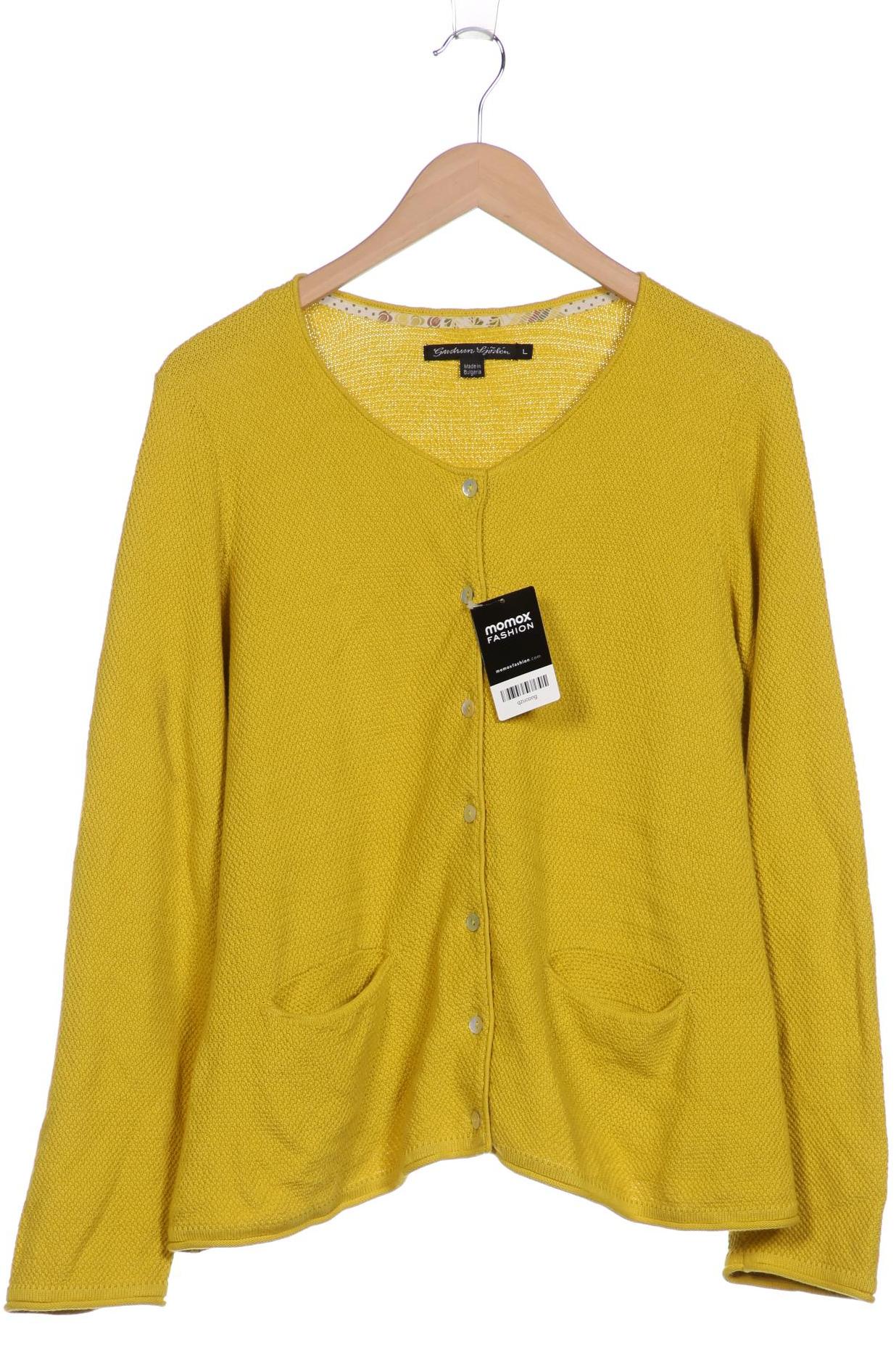 

Gudrun Sjödén Damen Strickjacke, gelb, Gr. 42
