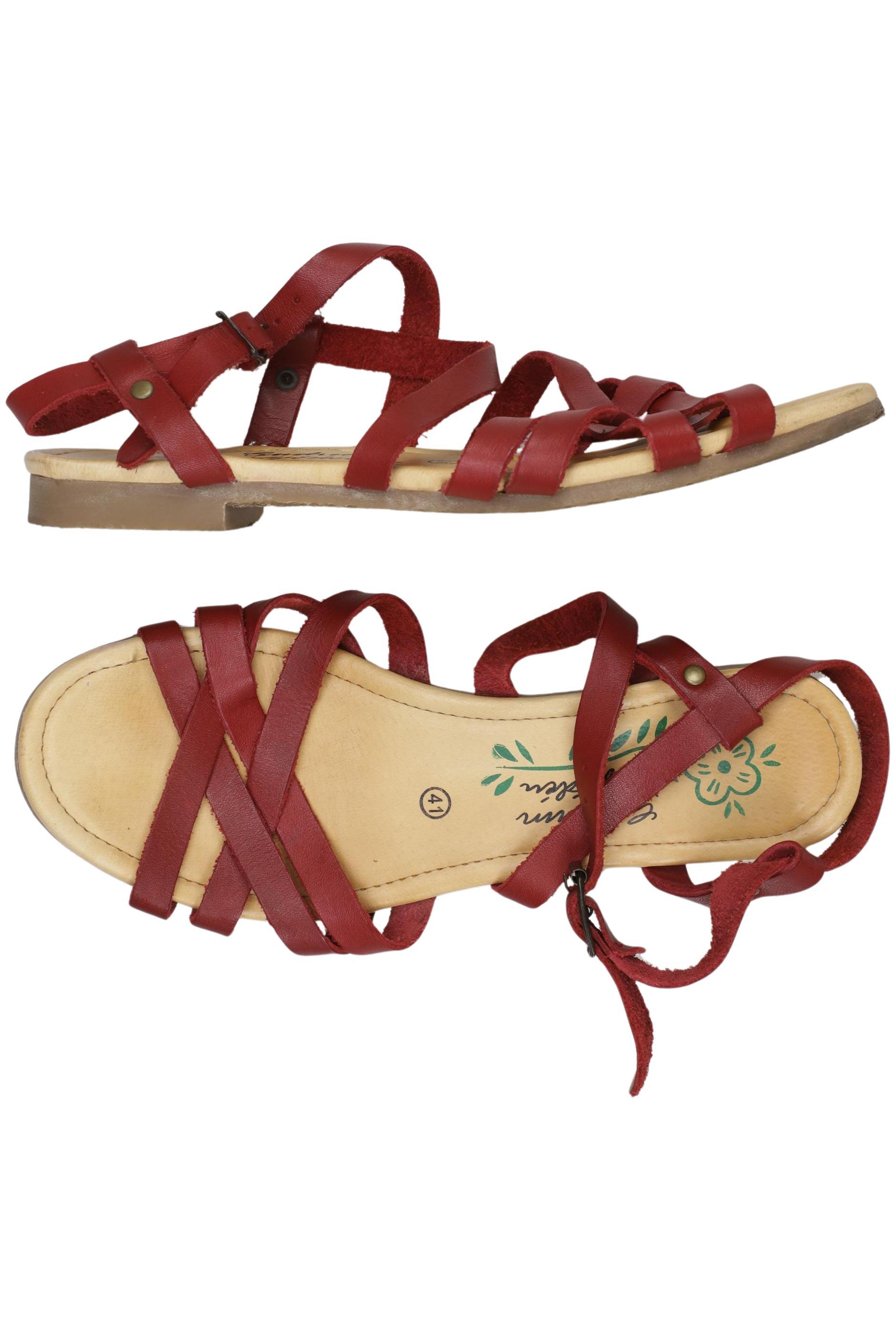 

Gudrun Sjödén Damen Sandale, rot, Gr. 41