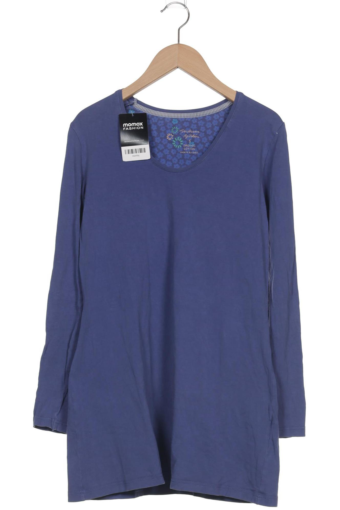 

Gudrun Sjödén Damen Langarmshirt, blau, Gr. 36